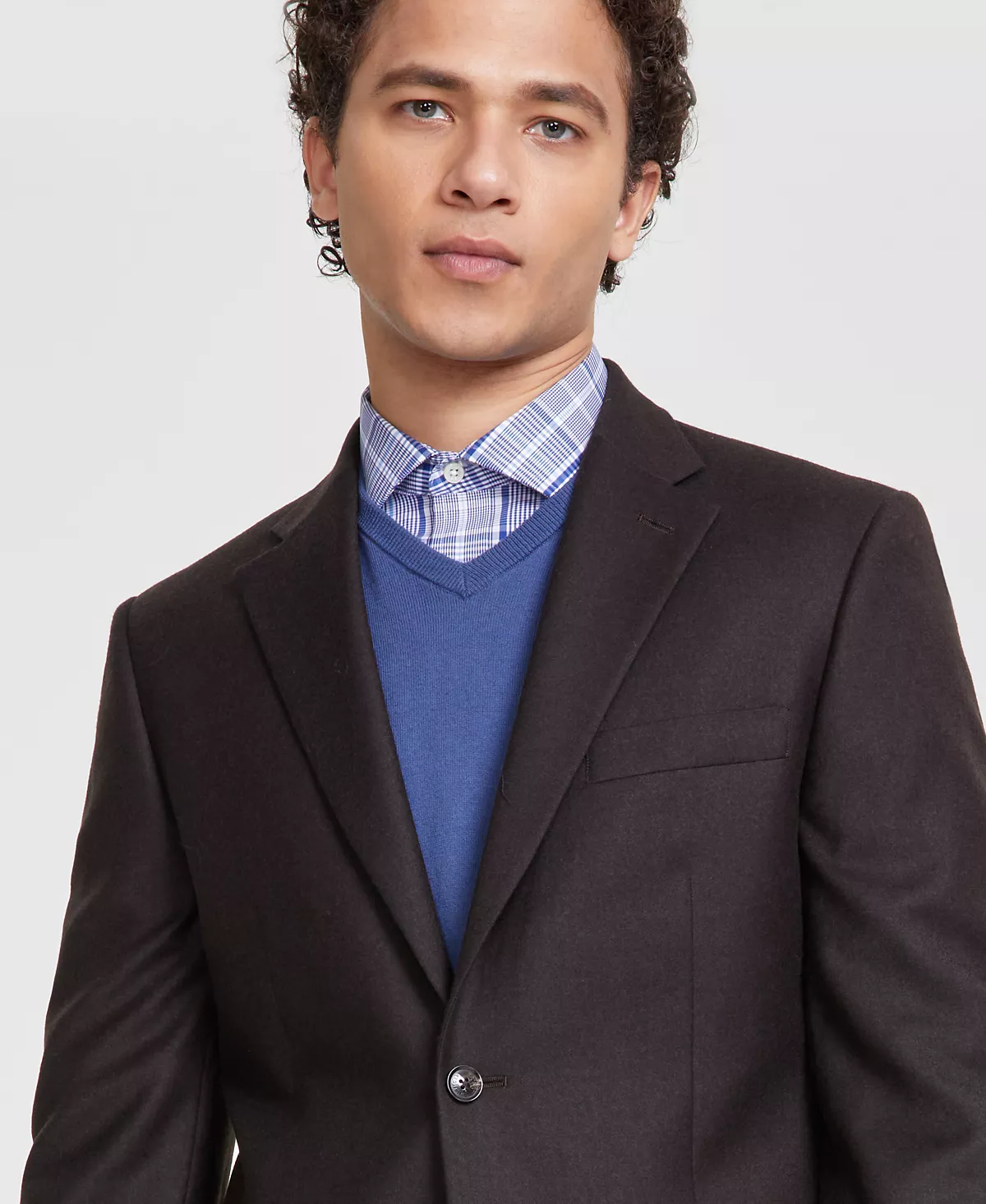 Мужской шерстяной костюм-стрейч современного покроя от Tommy Hilfiger отделяет 5690₽