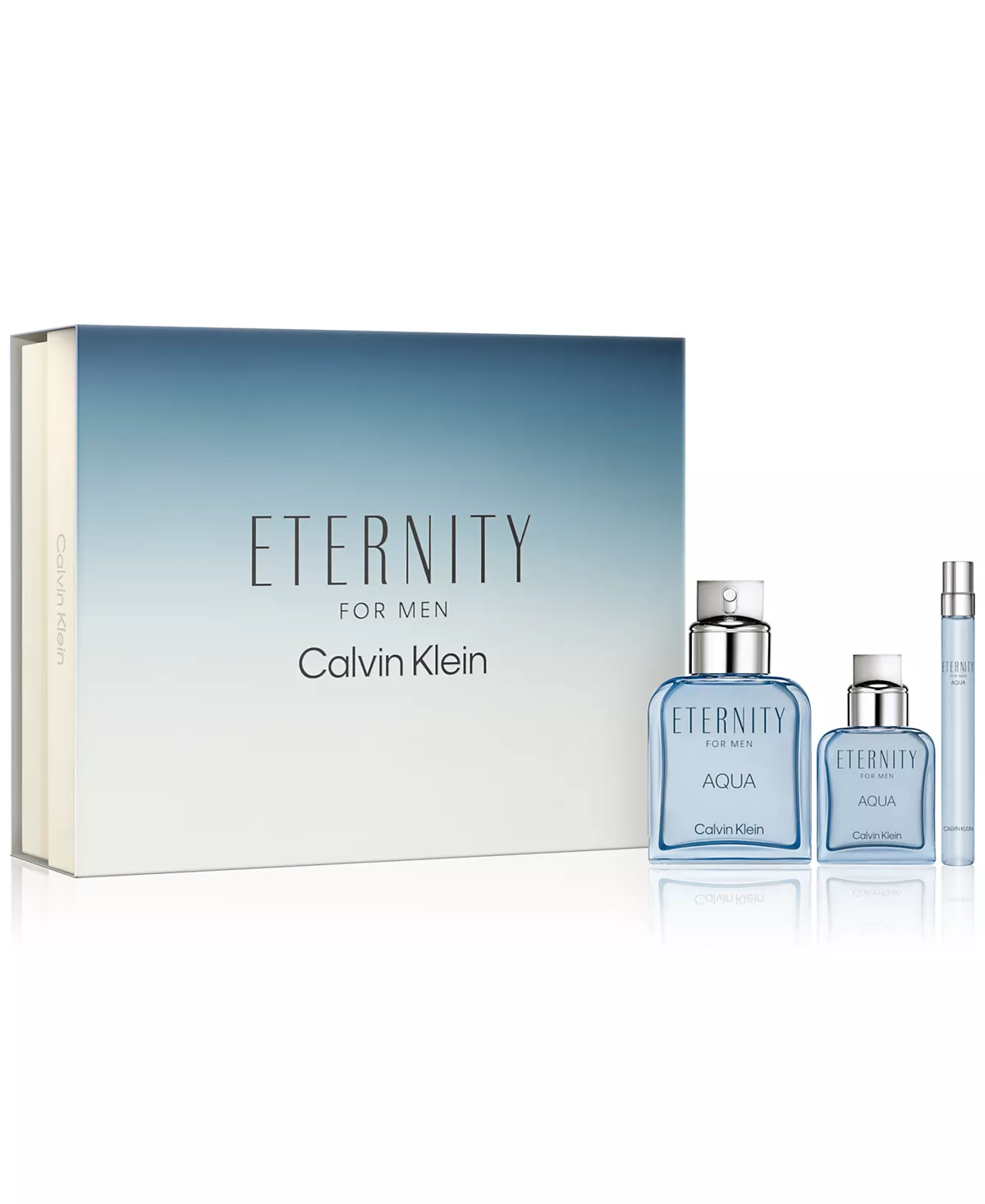 Мужские духи Calvin Klein, 3 шт. Подарочный набор туалетной воды Eternity Aqua