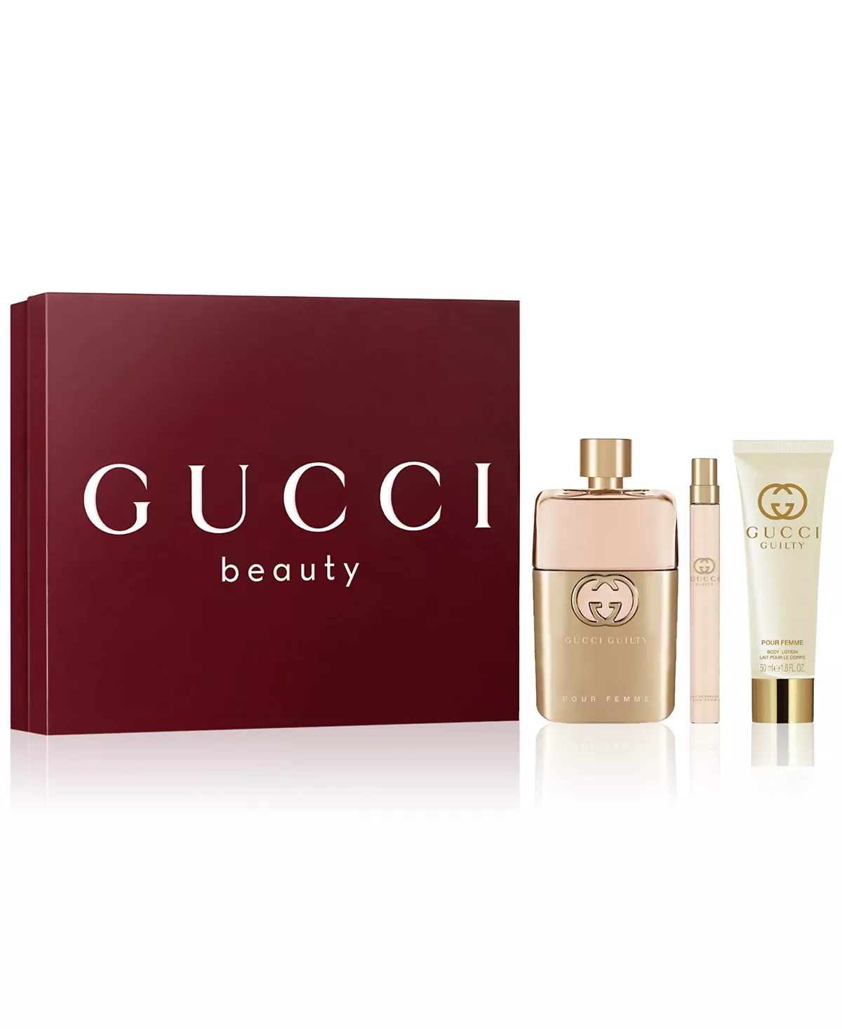 Gucci, 3 шт. Подарочный набор туалетной воды Guilty Pour Femme