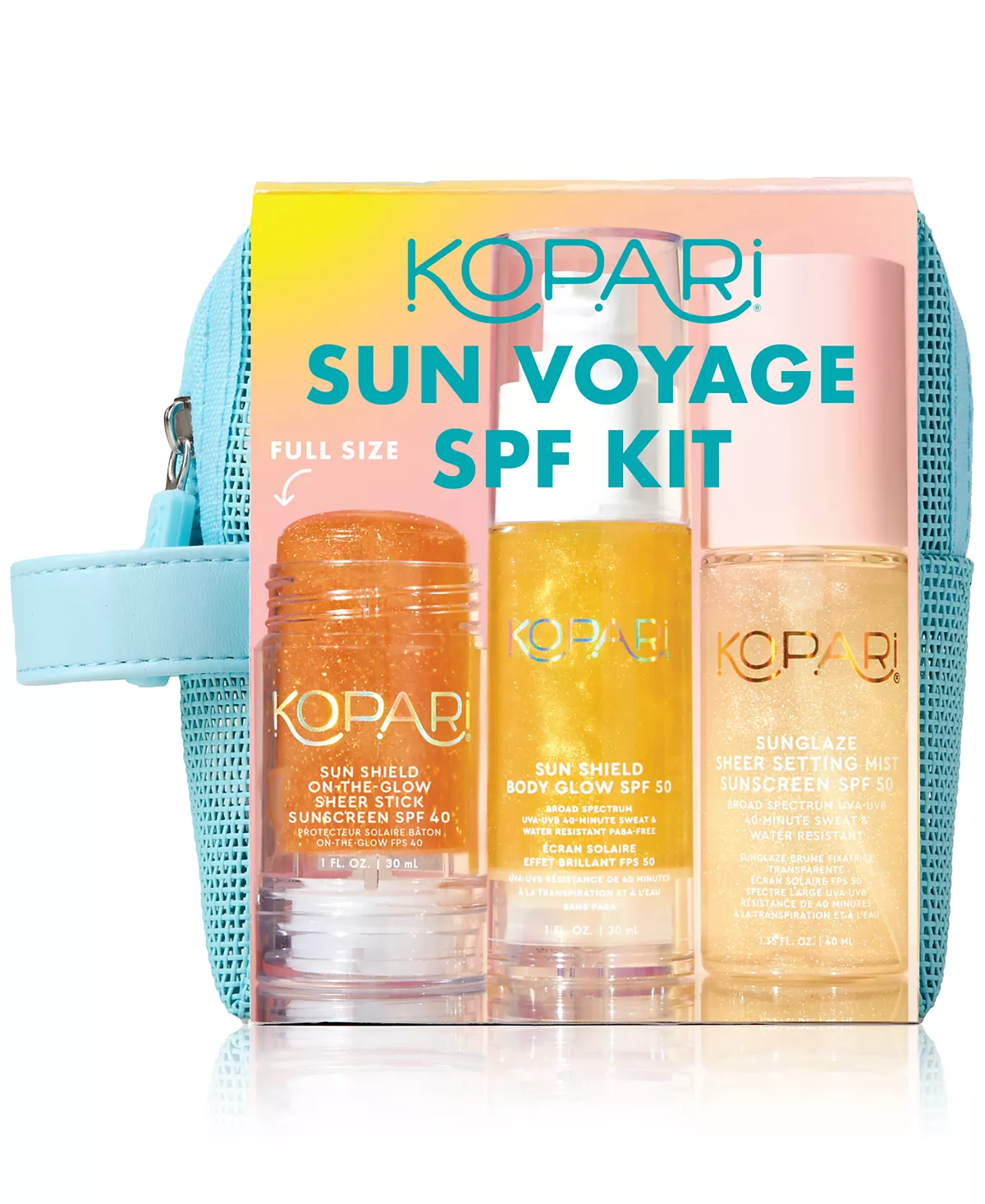 Косметический набор Kopari Beauty, 4 шт. Солнцезащитный крем Sun Voyage