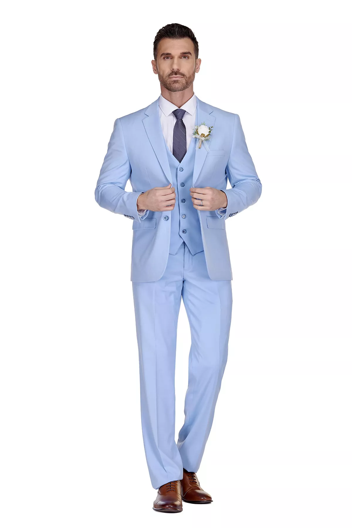 Мужской костюм Braveman Performance Stretch из 3 частей классического покроя в классическом стиле