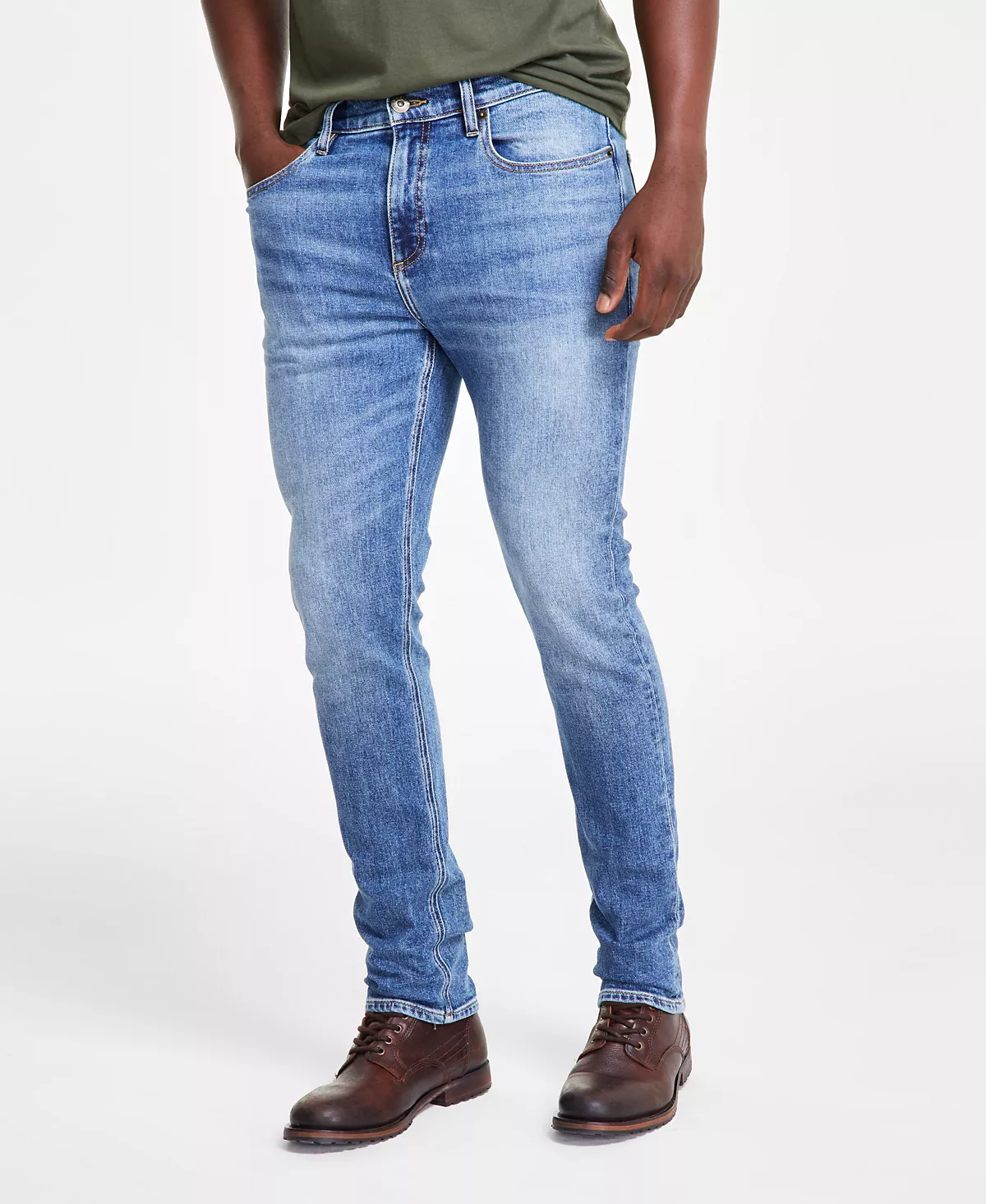 Мужские облегающие джинсы Arroyo от Sun Stone созданные для Macys 4790₽