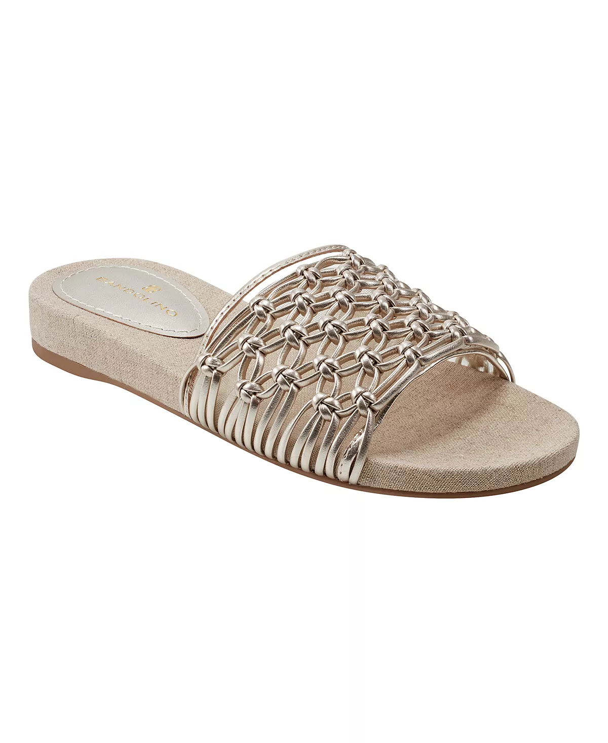 Женские босоножки-горки Bandolino на плоской подошве с узловатым верхом из Мелли 14990₽