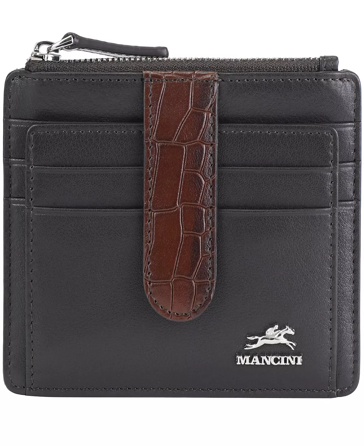 Кошелек-футляр для карт Mancini Womens Croco2 RFID Secure Card Case 8590₽