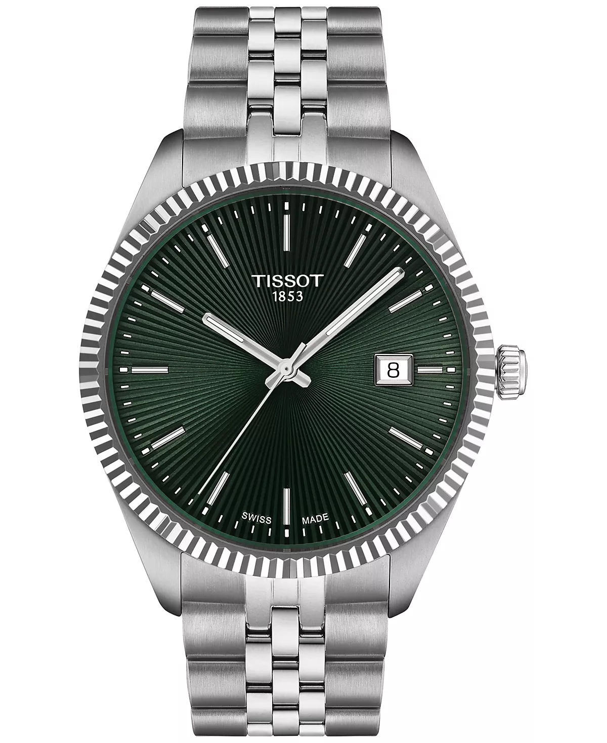 Мужские швейцарские часы-браслет Tissot Ballade из нержавеющей стали 40 мм