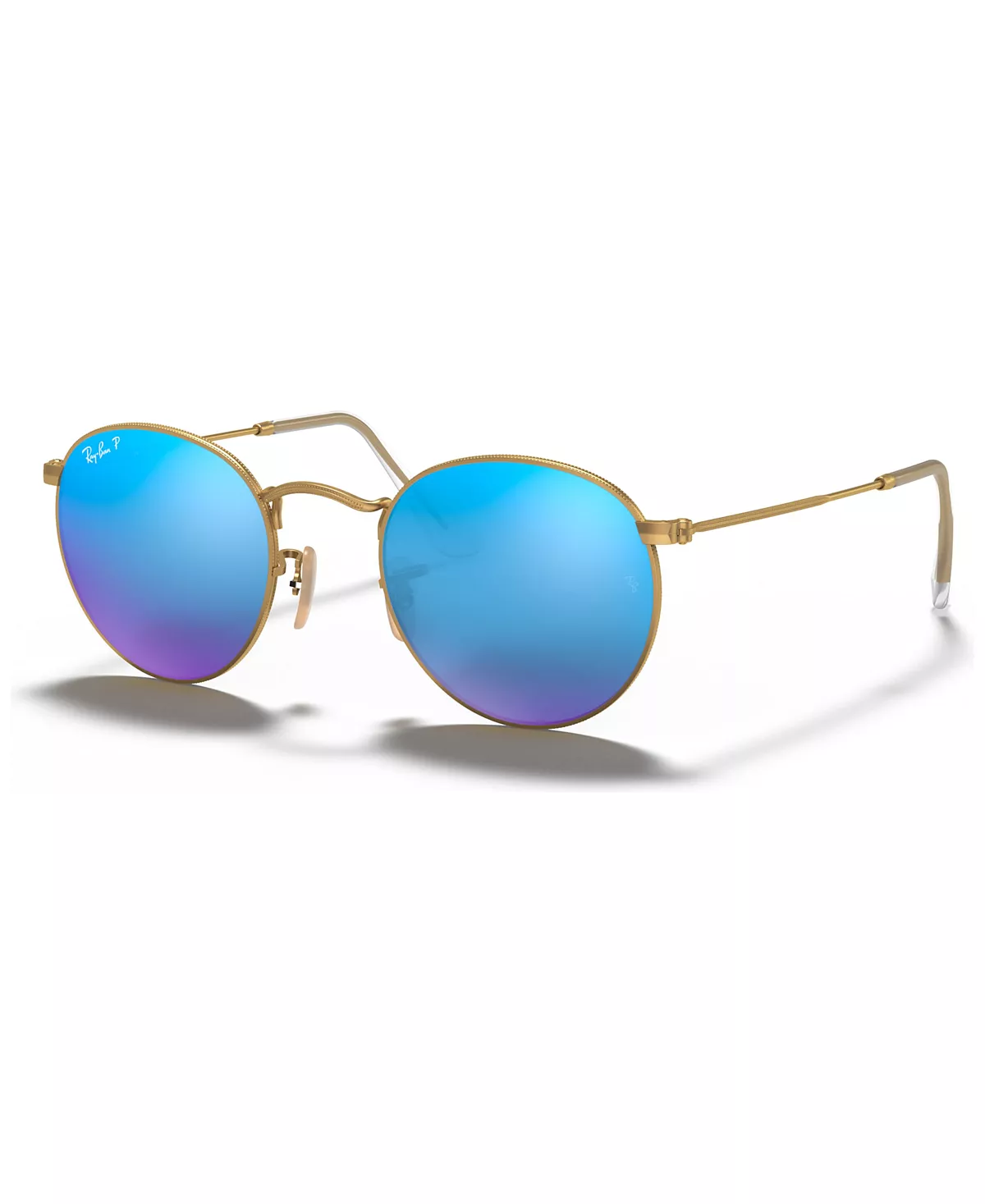 Поляризованные солнцезащитные очки Ray-Ban, КРУГЛЫЕ ЛИНЗЫ-ВСПЫШКИ RB3447