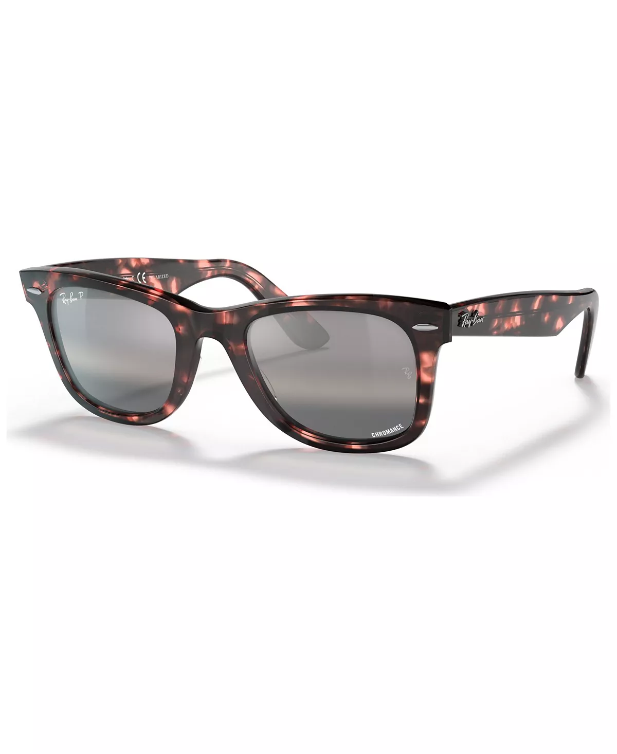 Поляризованные солнцезащитные очки Ray-Ban Унисекс, RB2140 Wayfarer Chromance