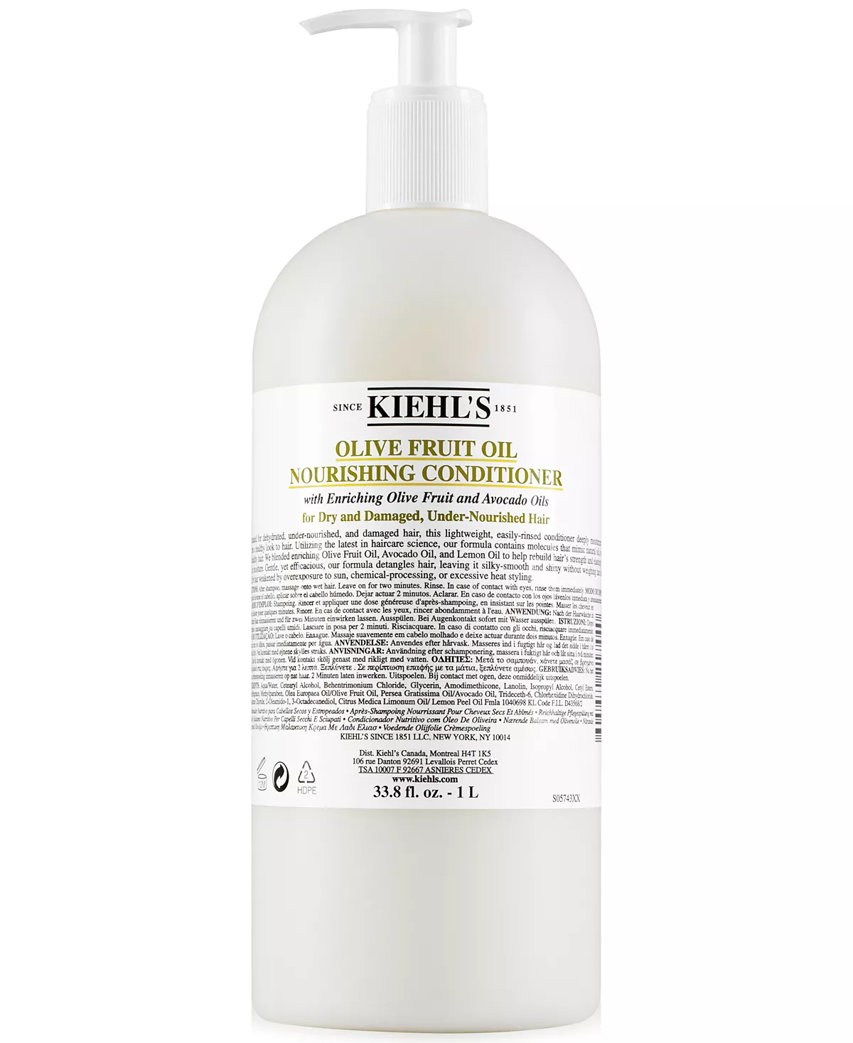 Питательный кондиционер с оливковым маслом Kiehls Since 1851, 33,8 жидких унции.