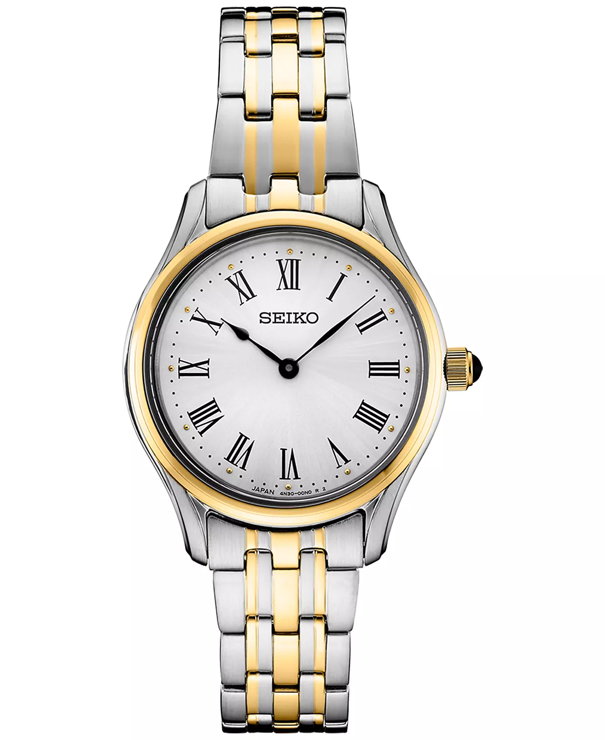 Женские часы-браслет Seiko Womens Essentials с двухцветным браслетом из нержавеющей стали 29 мм