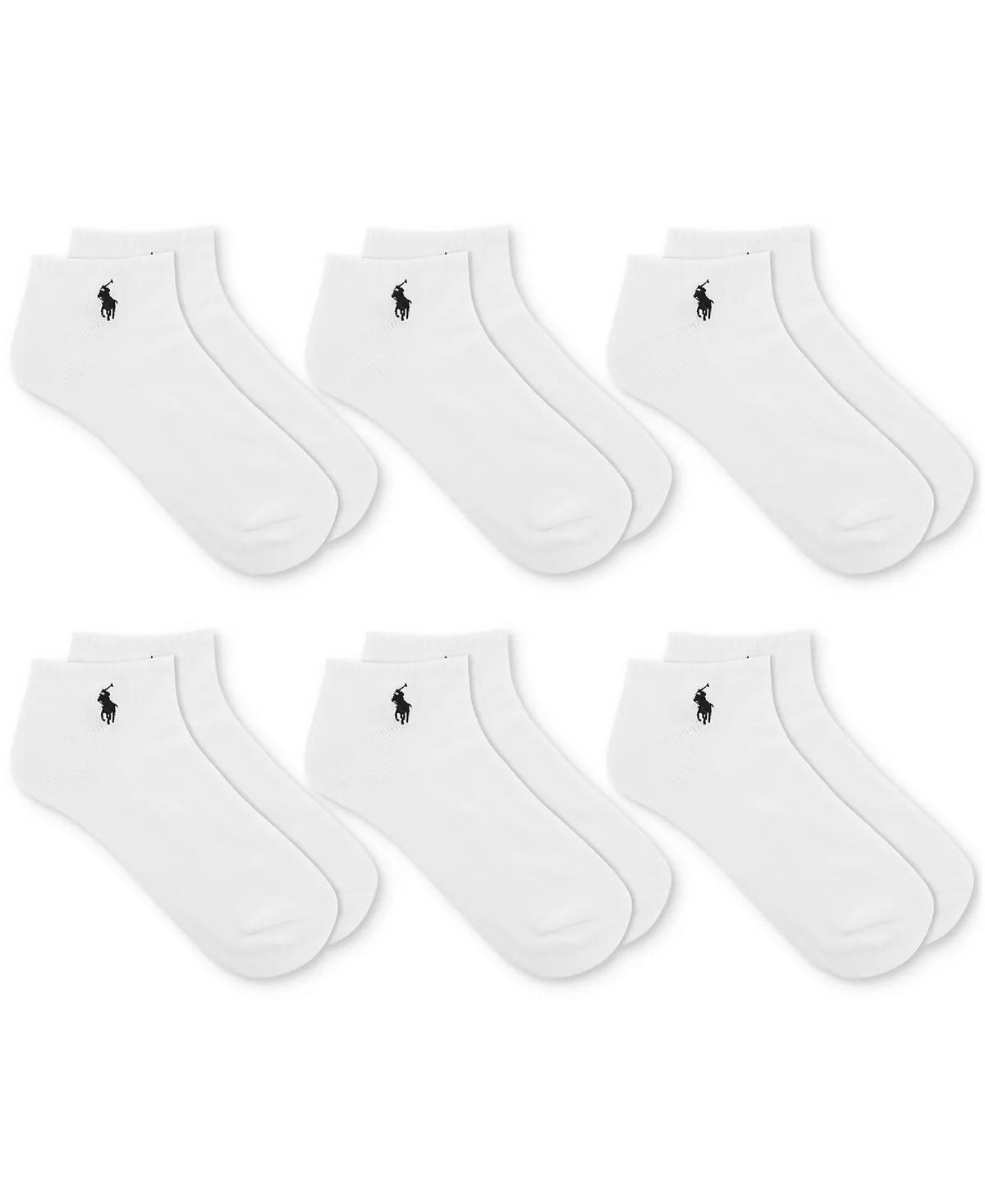 Мужские носки Polo Ralph Lauren 6-Pk. Спортивные носки с глубоким вырезом