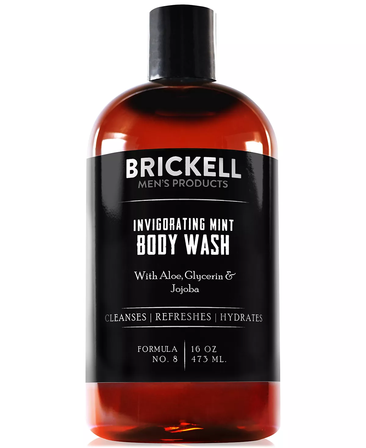 Средства для тела Brickell Mens Products Бодрящее средство для тела Brickell Mens Products с мятой, 16 унций.