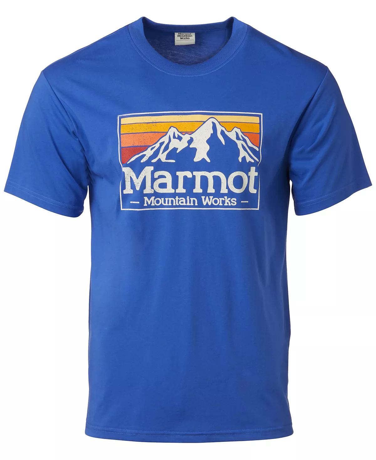 Футболка с коротким рукавом Marmot Mens Mountain Works с градиентным логотипом и графическим рисунком 3590₽