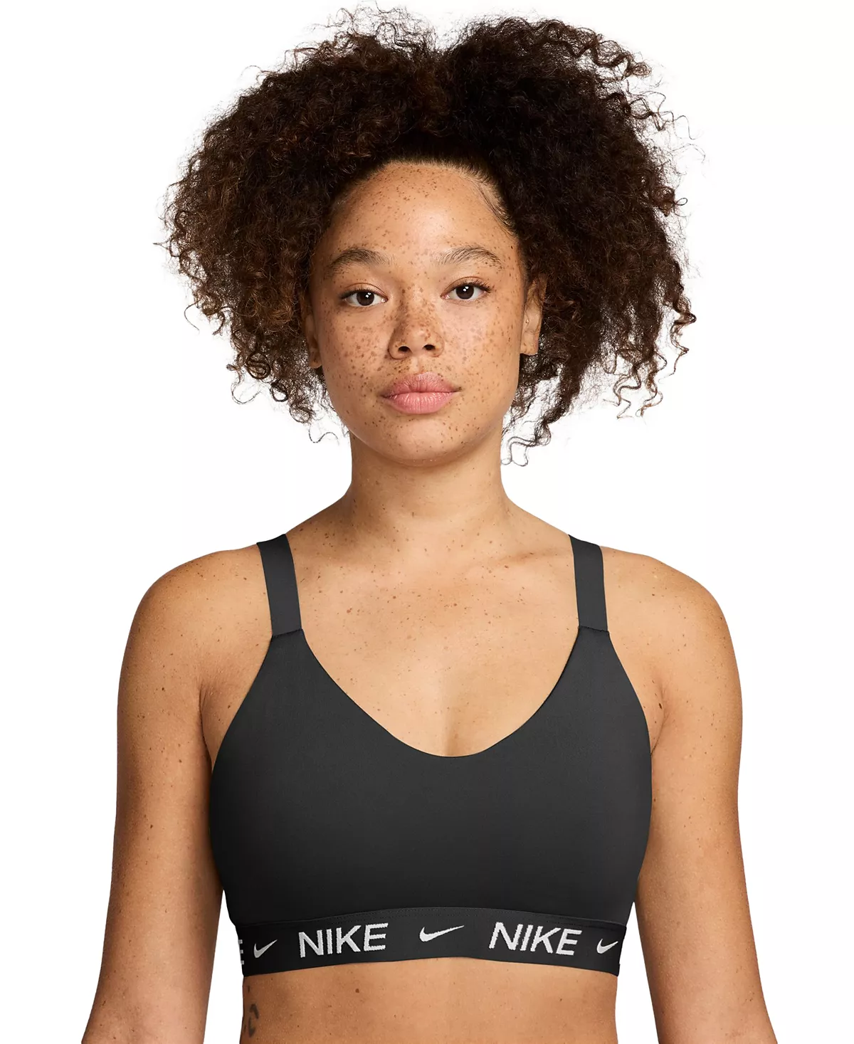 Спортивный бюстгальтер Nike Womens Indy с мягкой подкладкой и регулируемой поддержкой средней длины