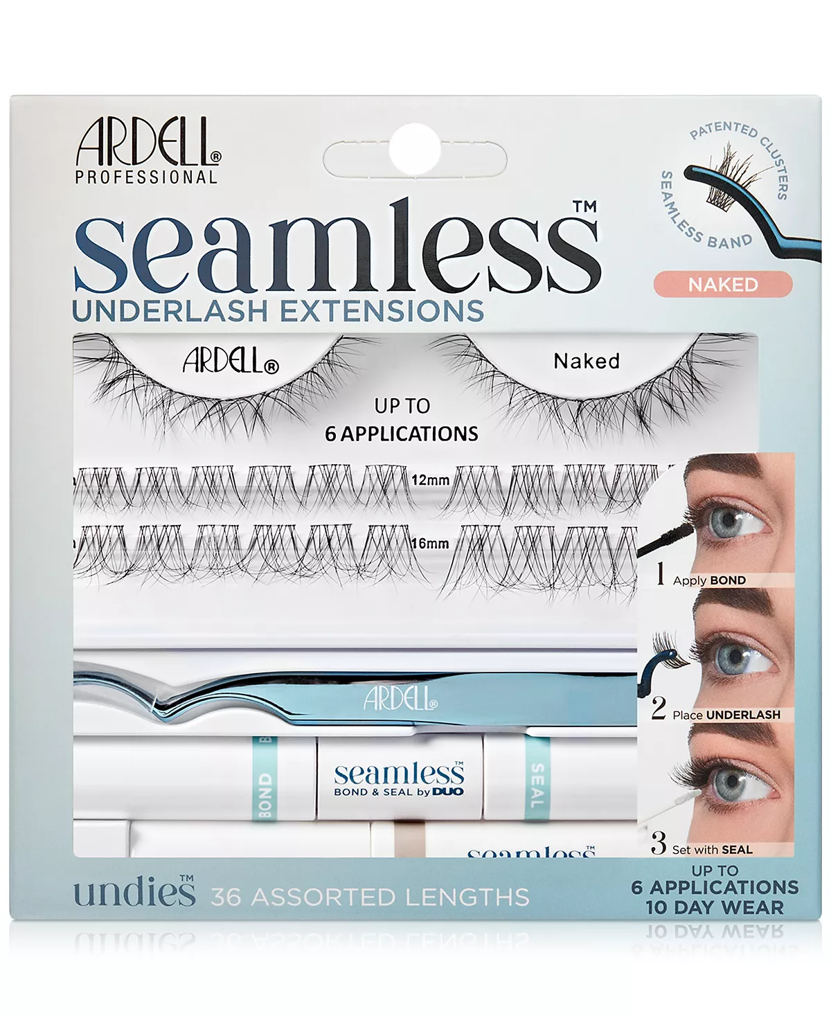 Бесшовное наращивание накладных ресниц Ardell Naked 3790₽