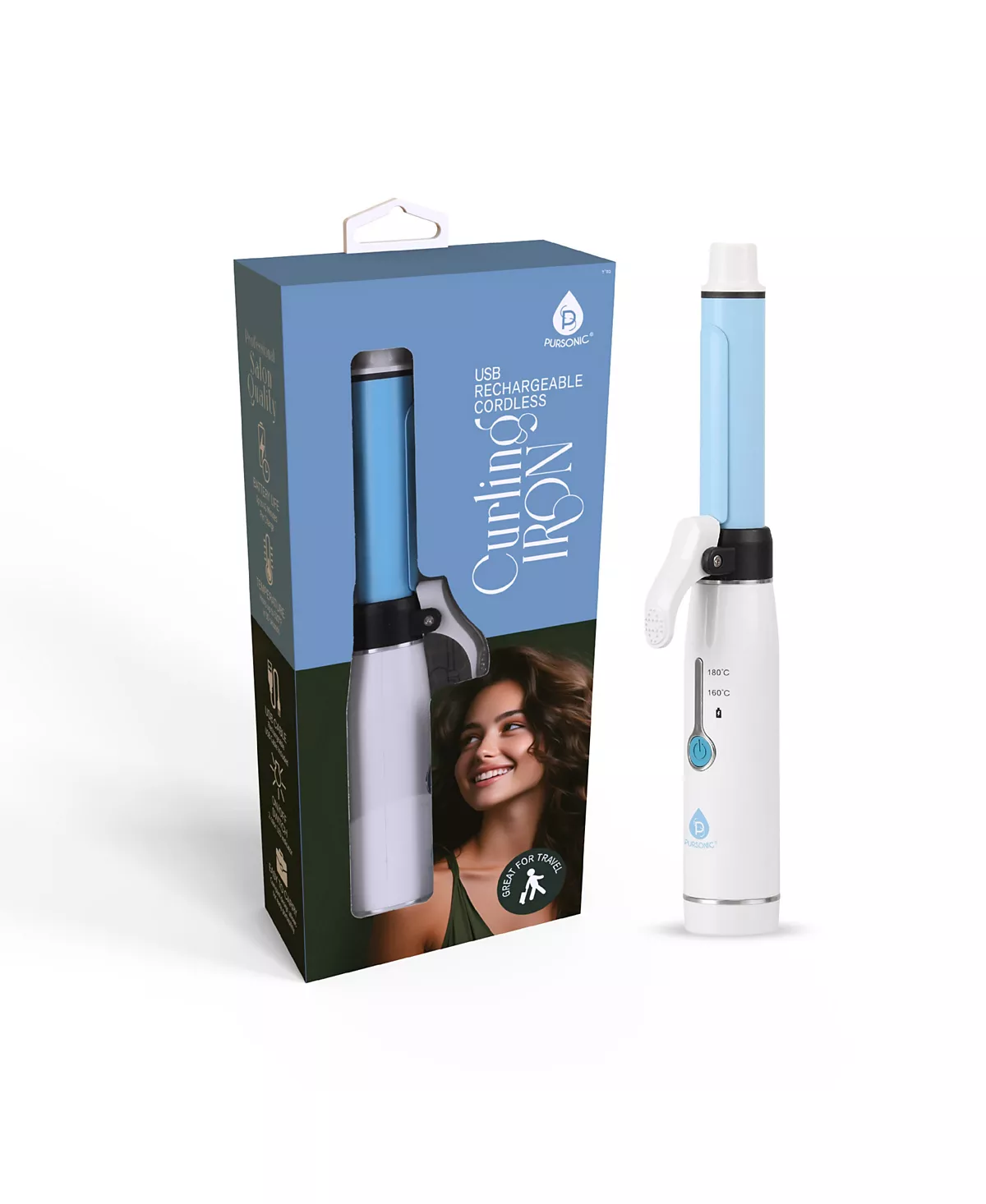 Беспроводная плойка для завивки волос PURSONIC USB Перезаряжаемая 6090₽