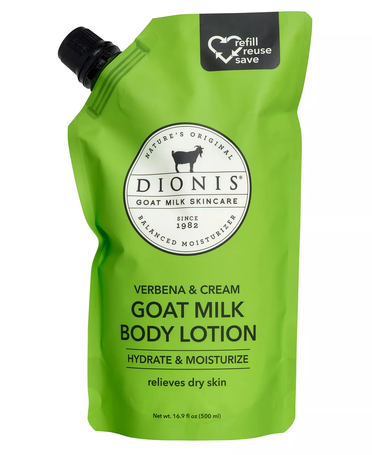 Дозатор лосьона для тела Dionis Verbena Cream с козьим молоком, 16,9 жидких унций