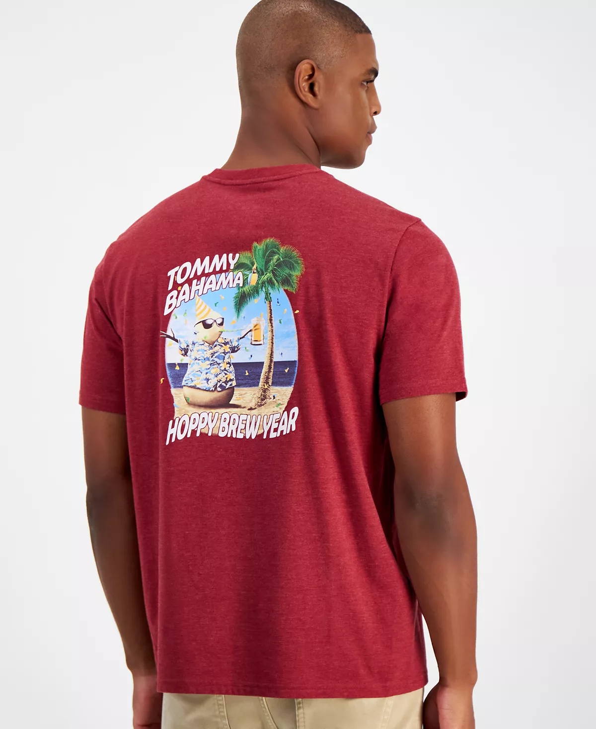 Футболка с графическим логотипом Tommy Bahama Mens Hoppy Brew Year