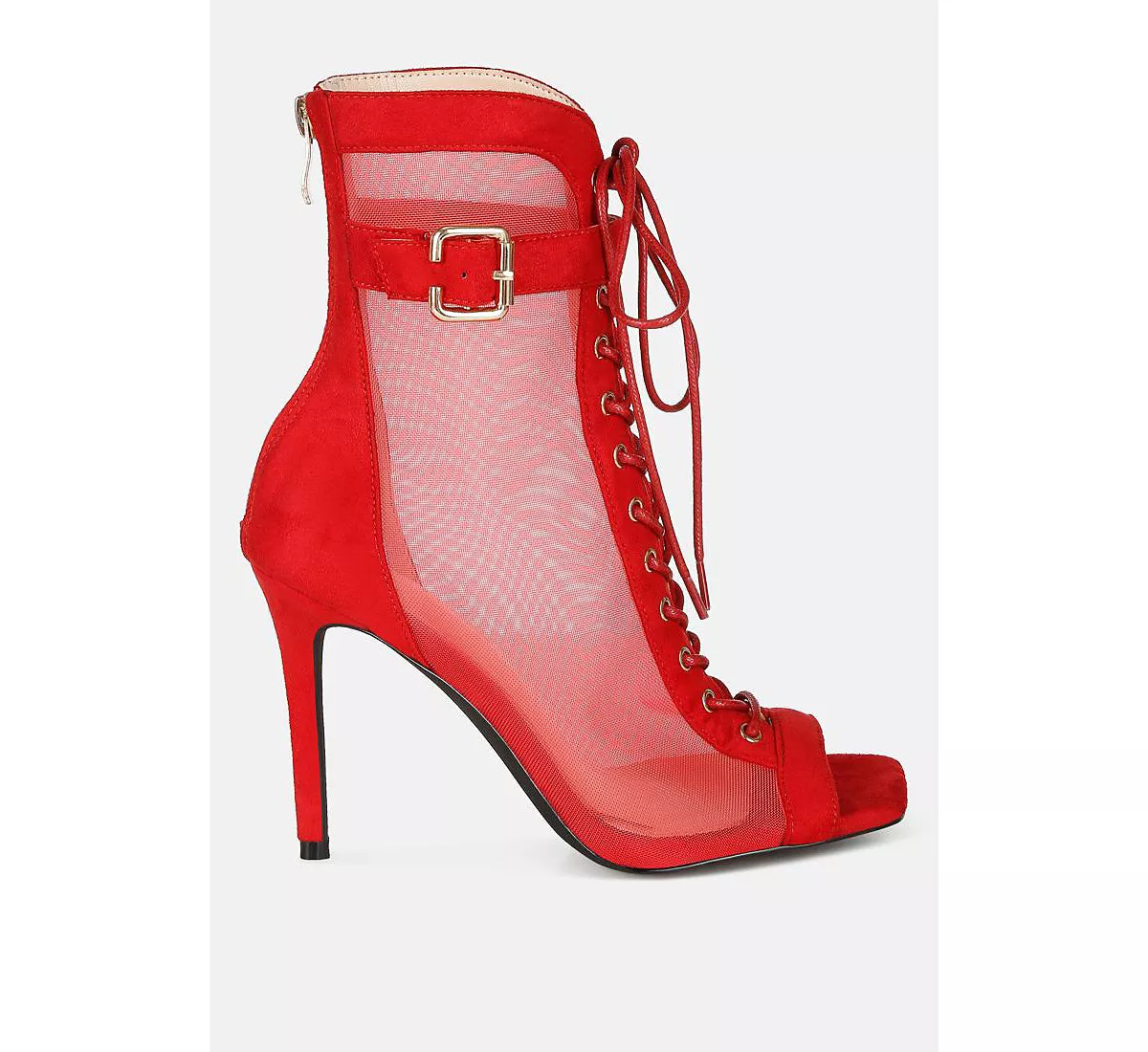 Сапоги на шпильке из сетки Каберне и микрофибры London Rag 13690₽
