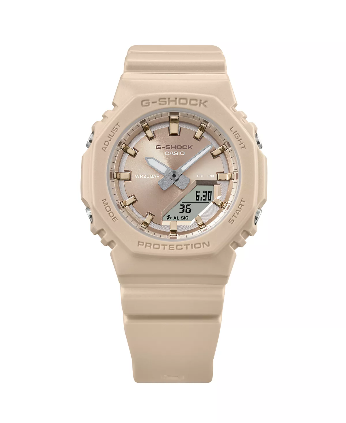 Женские часы G-Shock из бежевой смолы, 40,2 мм