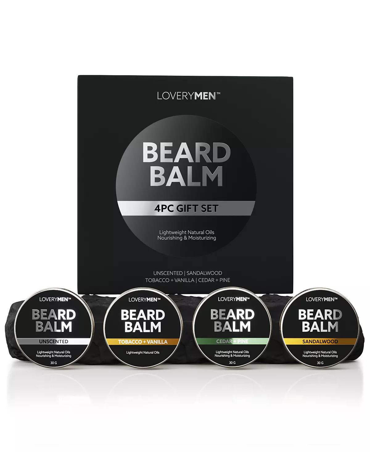 Lovery 4 шт Подарочный набор с питательным бальзамом для бороды для мужчин 5690₽