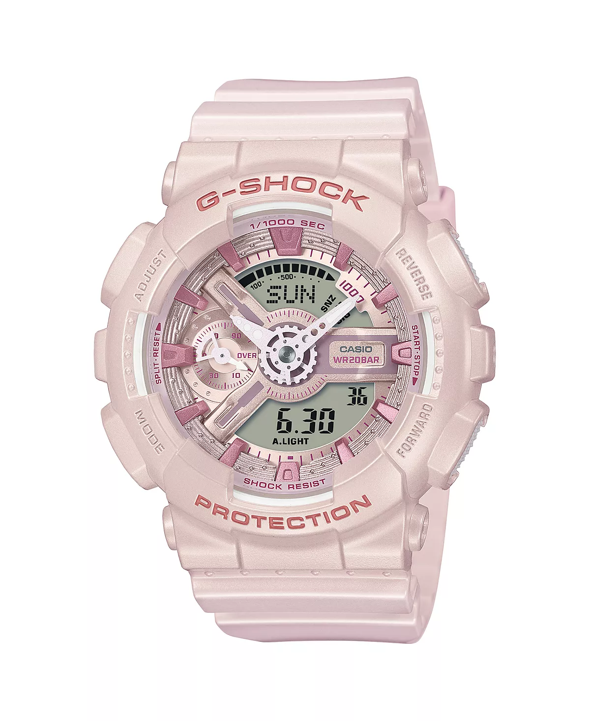 Женские розовые часы из смолы G-Shock Baby G, 45,9 мм
