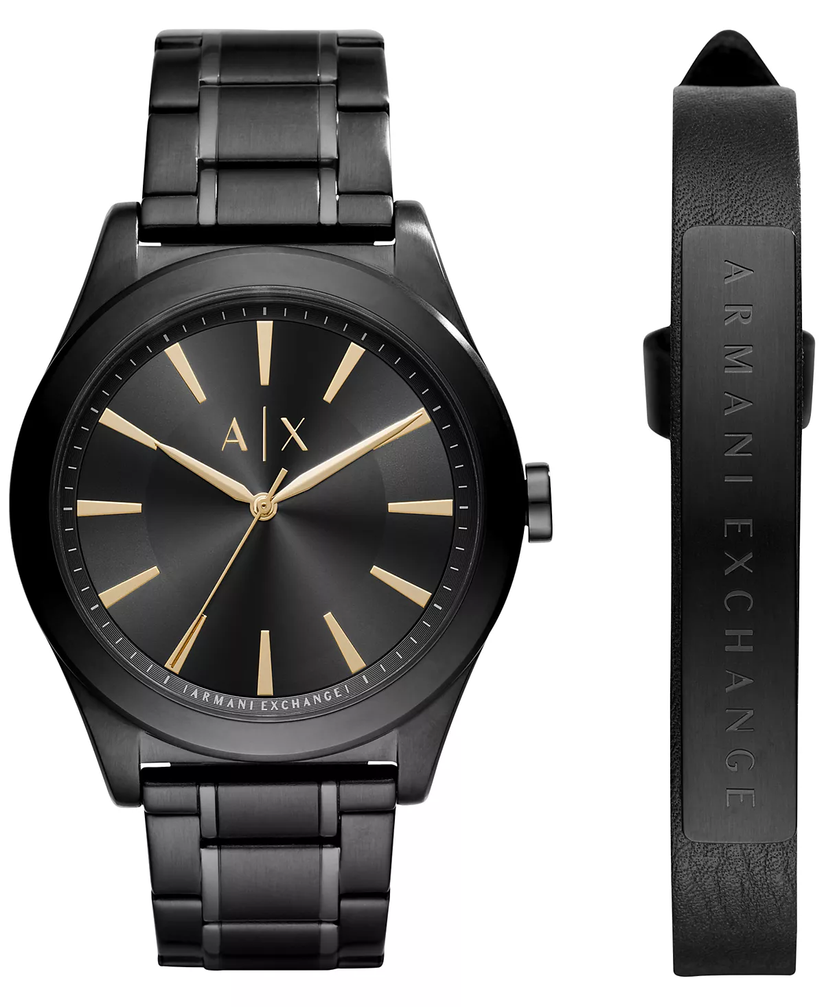 AX Armani Exchange Мужские часы-браслет из нержавеющей стали 44 мм AX7102 Подарочный набор