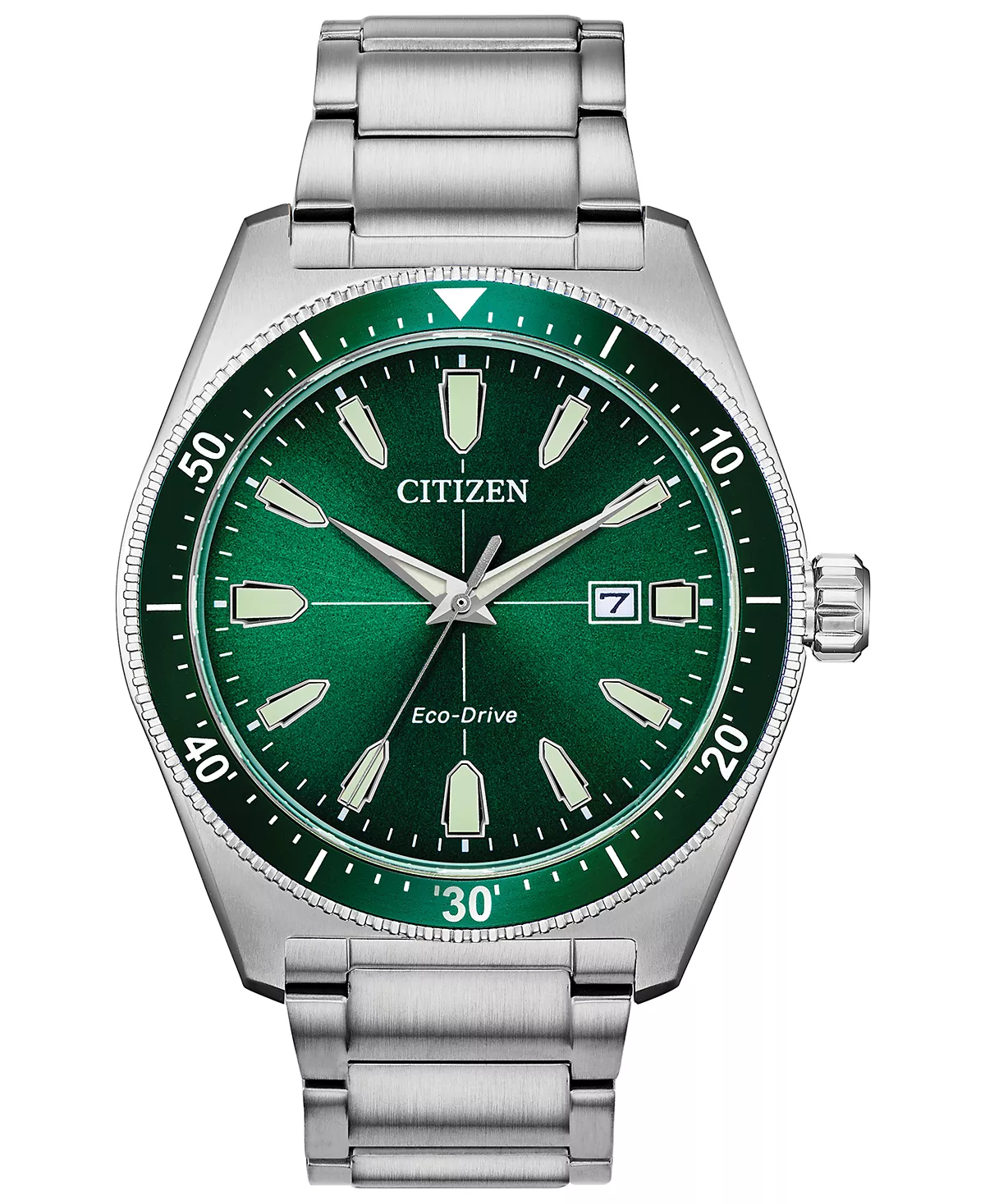 Citizen Eco-Drive Мужские часы-браслет Brycen из нержавеющей стали 43 мм