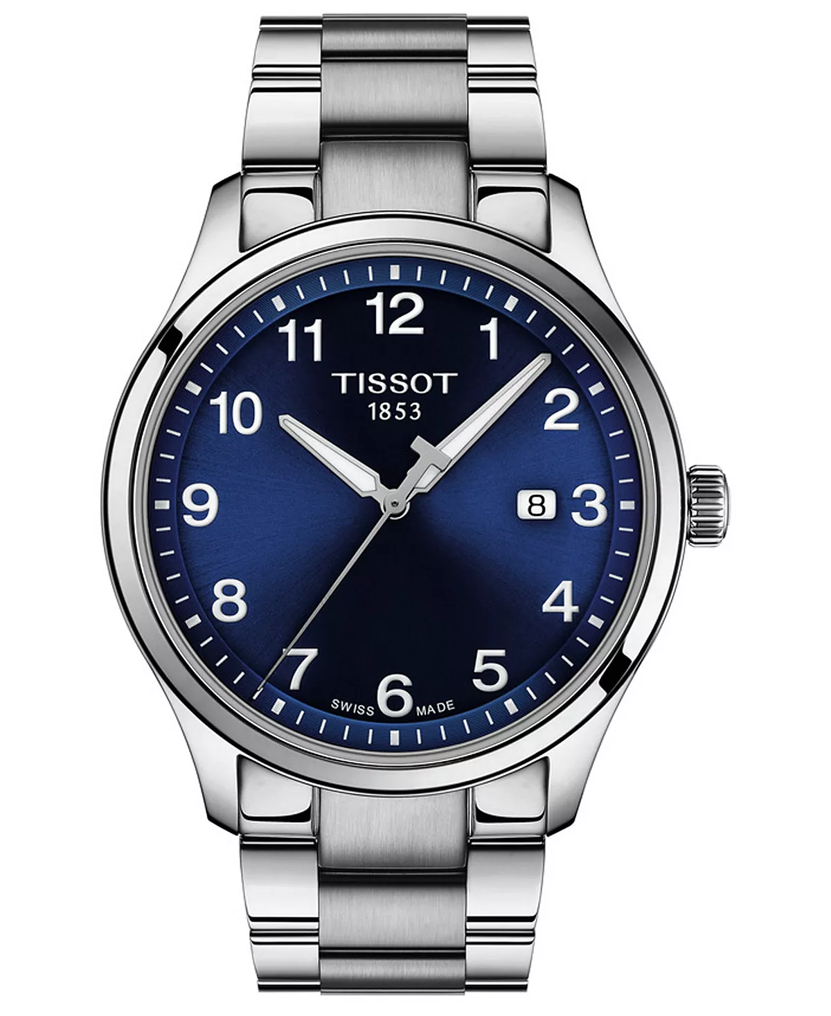 Мужские швейцарские часы Tissot Gent XL с браслетом из нержавеющей стали 42 мм