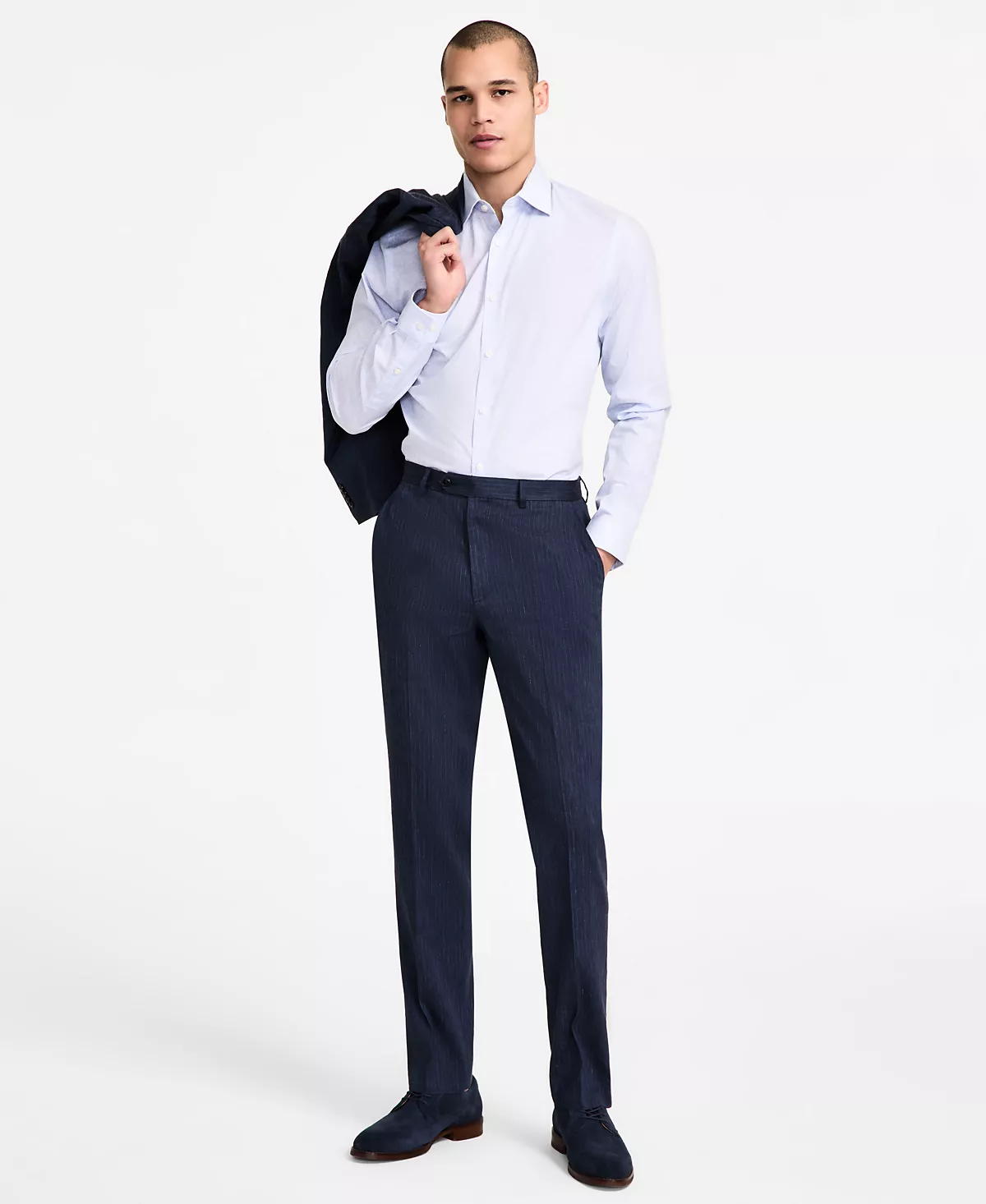 Мужской льняной костюм классического покроя от Michael Kors с брюками 12790₽