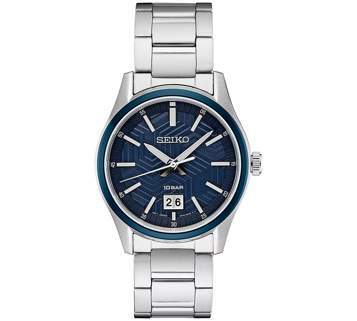 Seiko Мужские часы-браслет Essentials из нержавеющей стали 40 мм