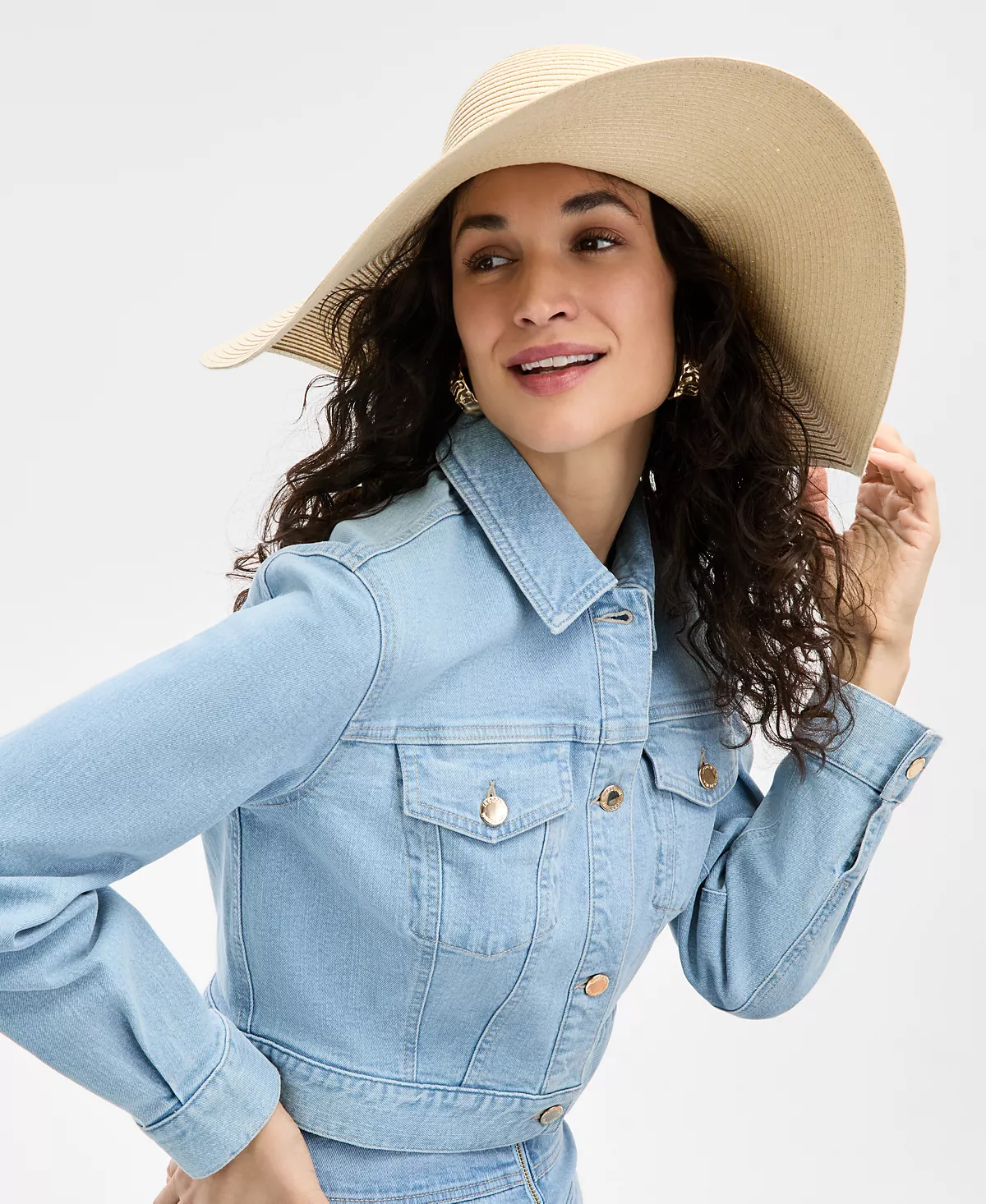 Широкополая шляпа INC International Concepts с объемным декором эксклюзивно представленная в Macys 12990₽