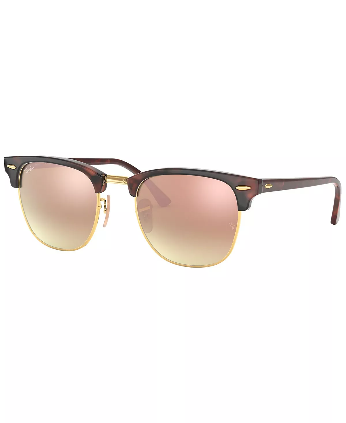 Солнцезащитные очки унисекс Ray-Ban, RB3016 CLUBMASTER С МИНЕРАЛЬНЫМИ ЛИНЗАМИ-ВСПЫШКАМИ