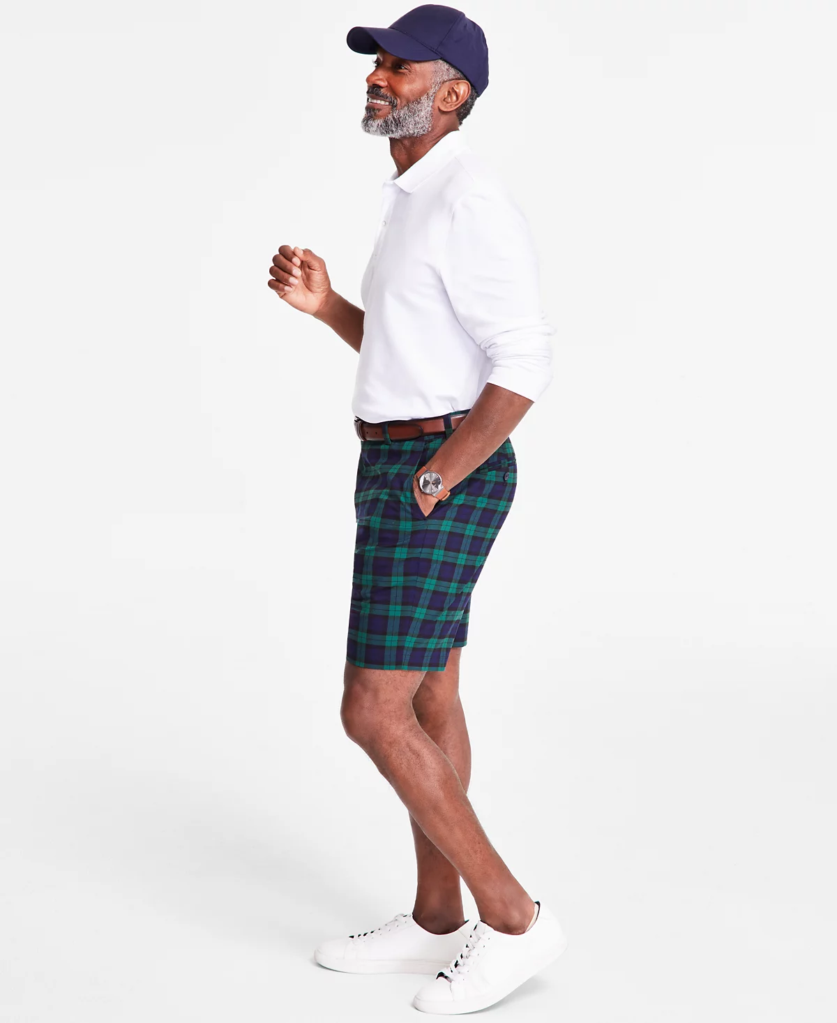 Клубная комната Мужские шорты в клетку Scott, эксклюзивно в Macys