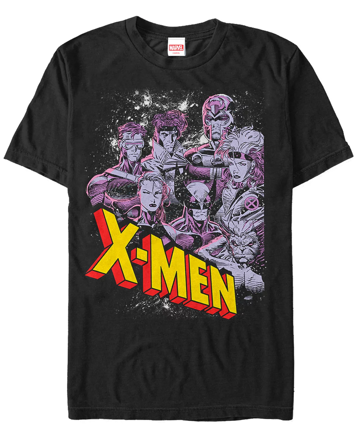 Винтажная футболка с логотипом команды X-Men с коротким рукавом Fifth Sun Marvel Mens Comic Collection 3290₽