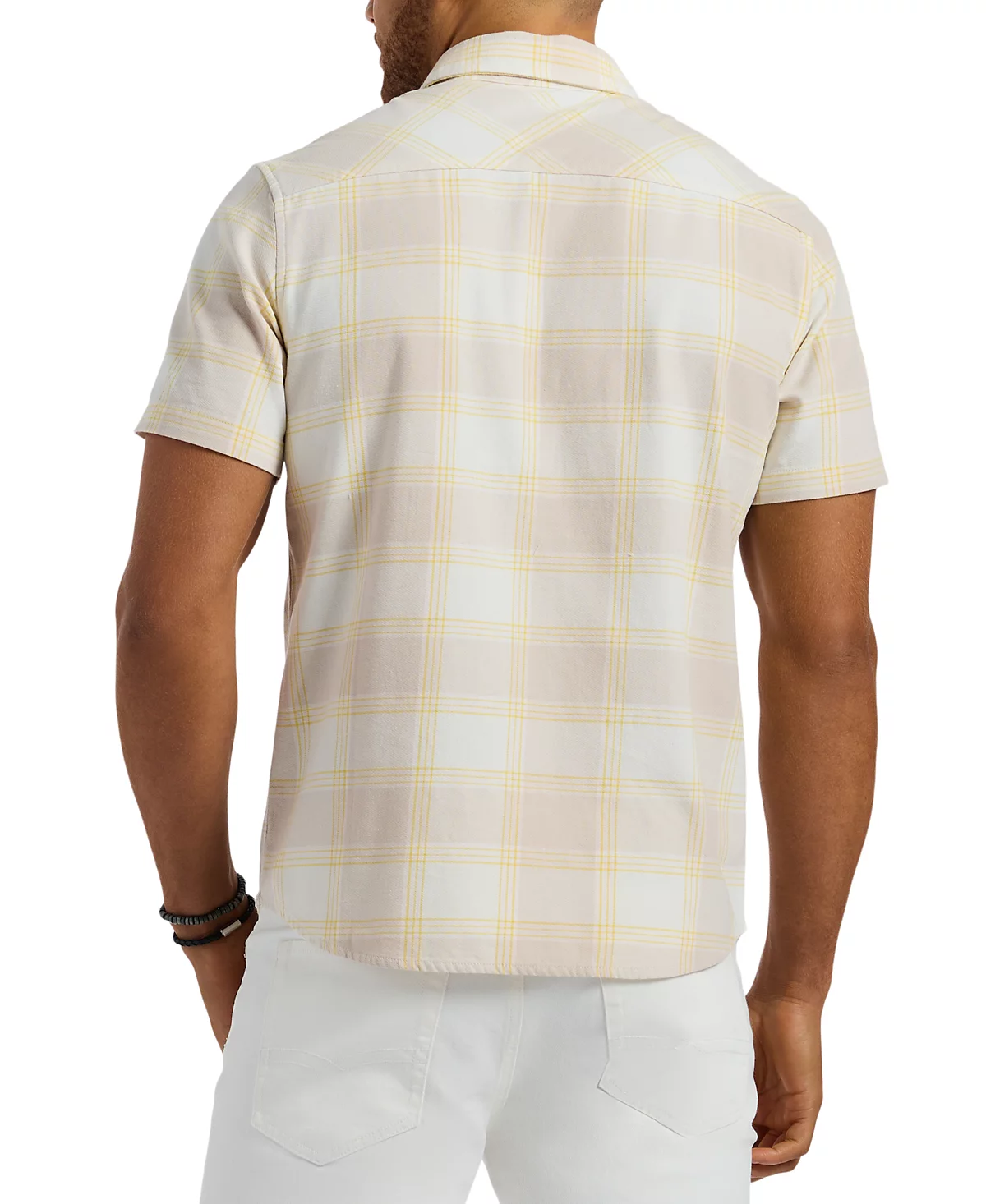 Мужская приталенная рубашка в клетку на пуговицах Buffalo David Bitton от Sagrino 9890₽