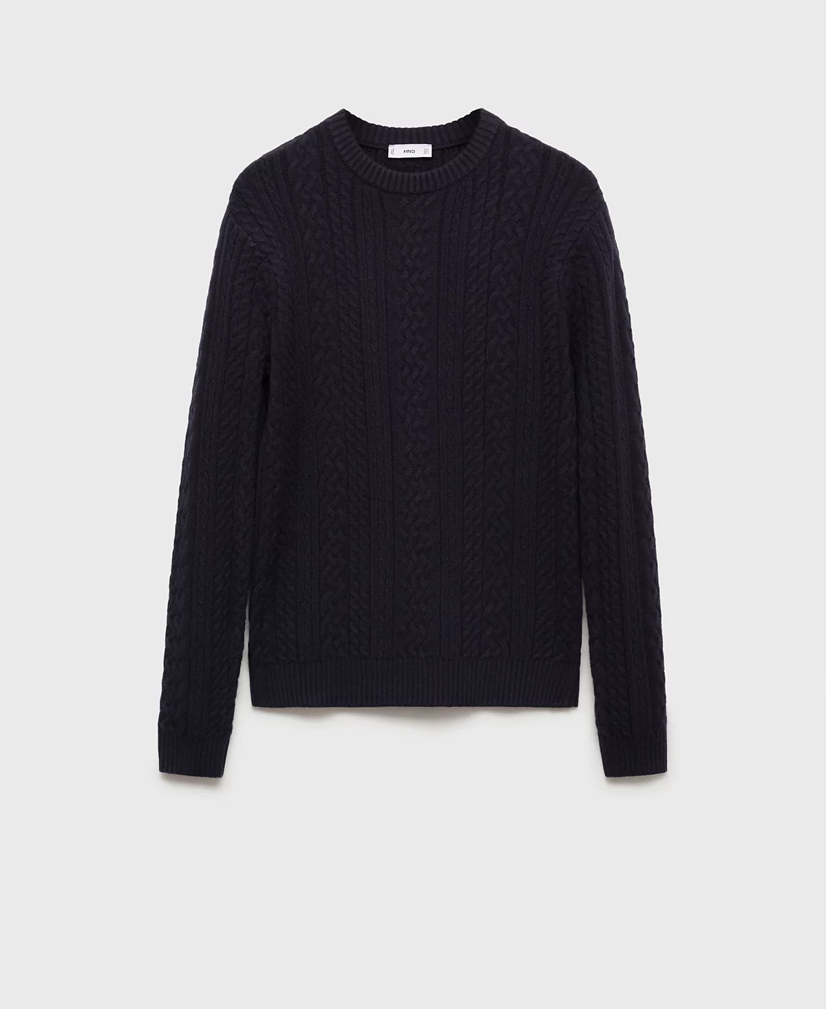 Мужской приталенный свитер плетеной вязки MANGO Mango Mens 15190₽