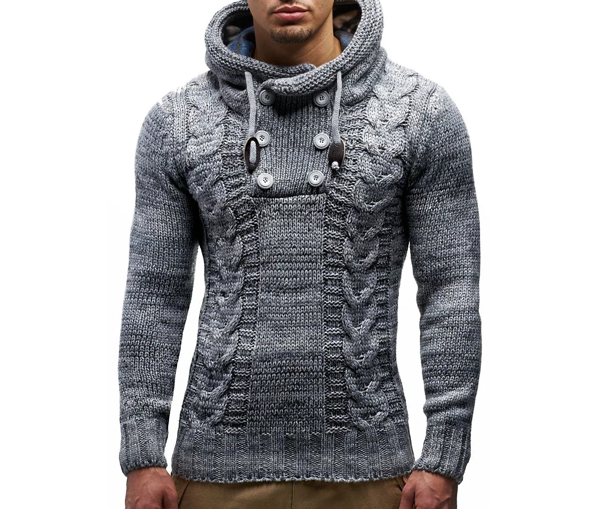 Лейф Нельсон Leif Nelson мужской вязаный пуловер 13290₽