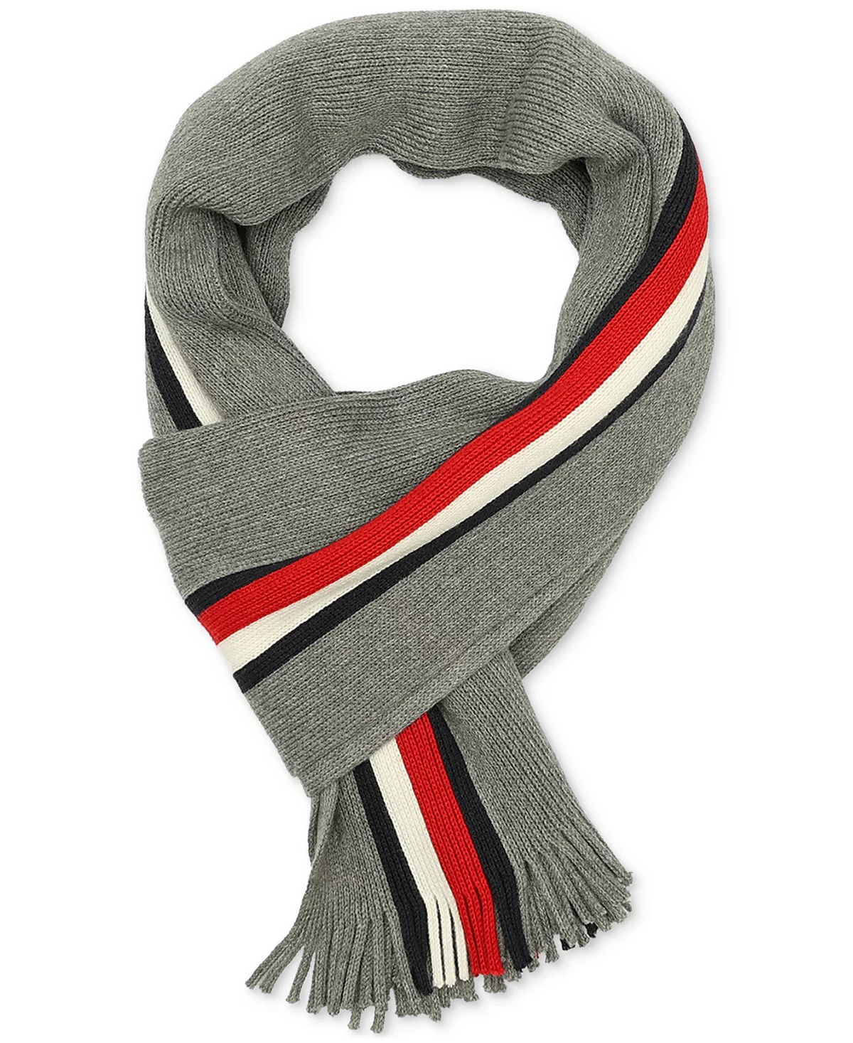 Tommy Hilfiger Мужской шарф Tommy Hilfiger в глобальную полоску Raschel