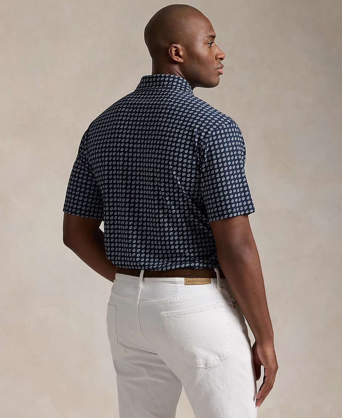Polo Ralph Lauren Мужская рубашка поло Polo Ralph Lauren с принтом Big & Tall из платка с принтом Performance