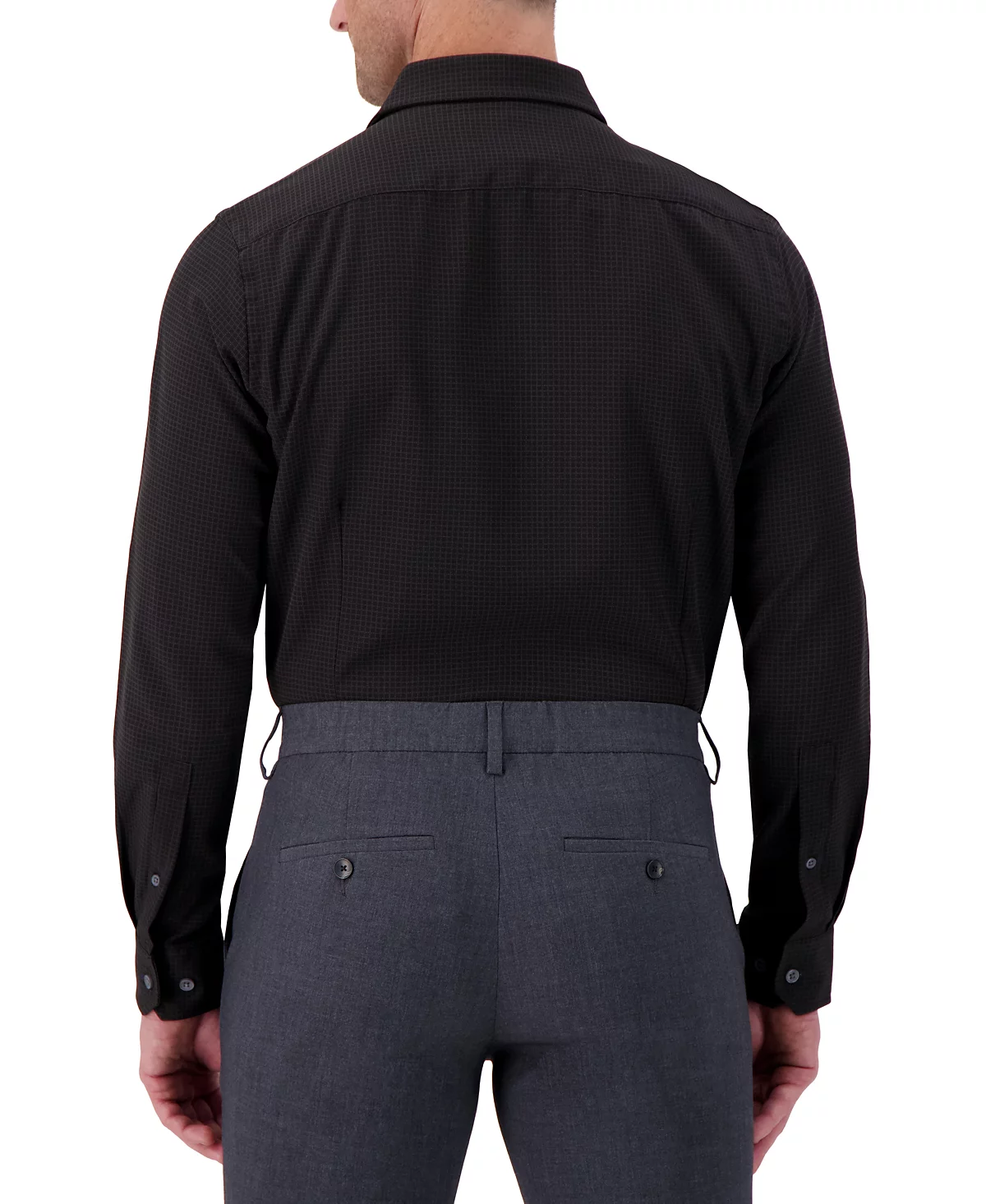 Коллекция Report Мужская приталенная рубашка с принтом в тон из коллекции Report Collection