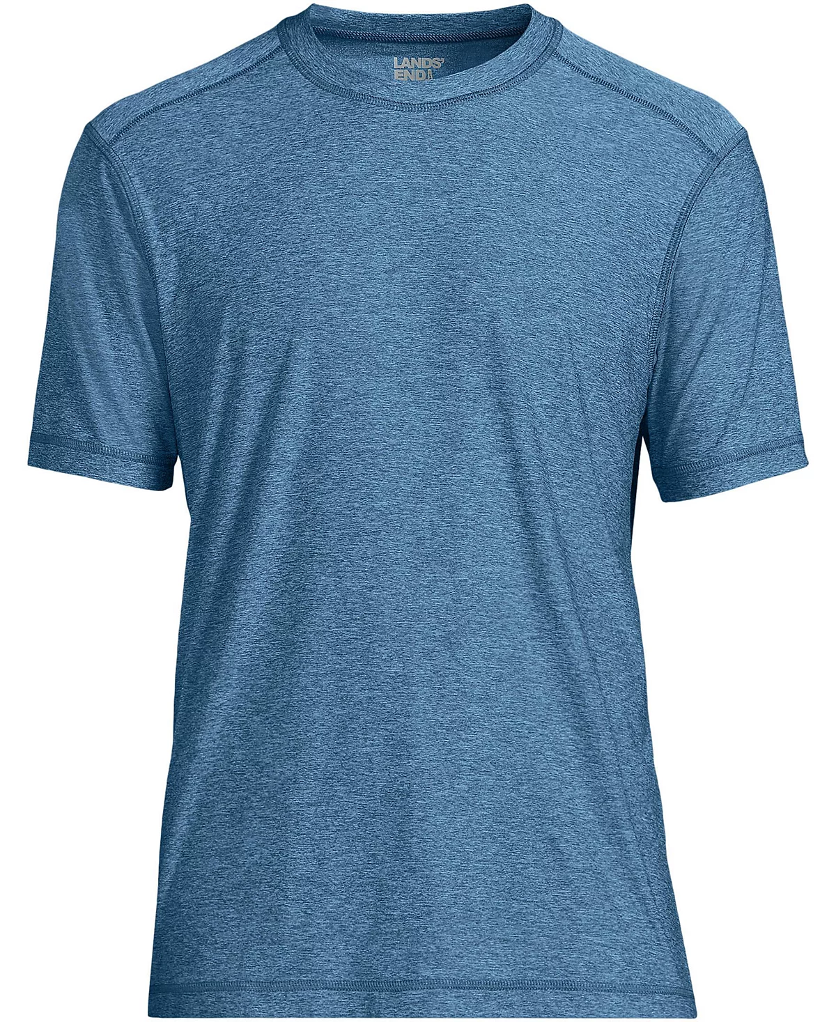 Мужская футболка для плавания Lands End Lands End с коротким рукавом UPF 50 Rash Guard