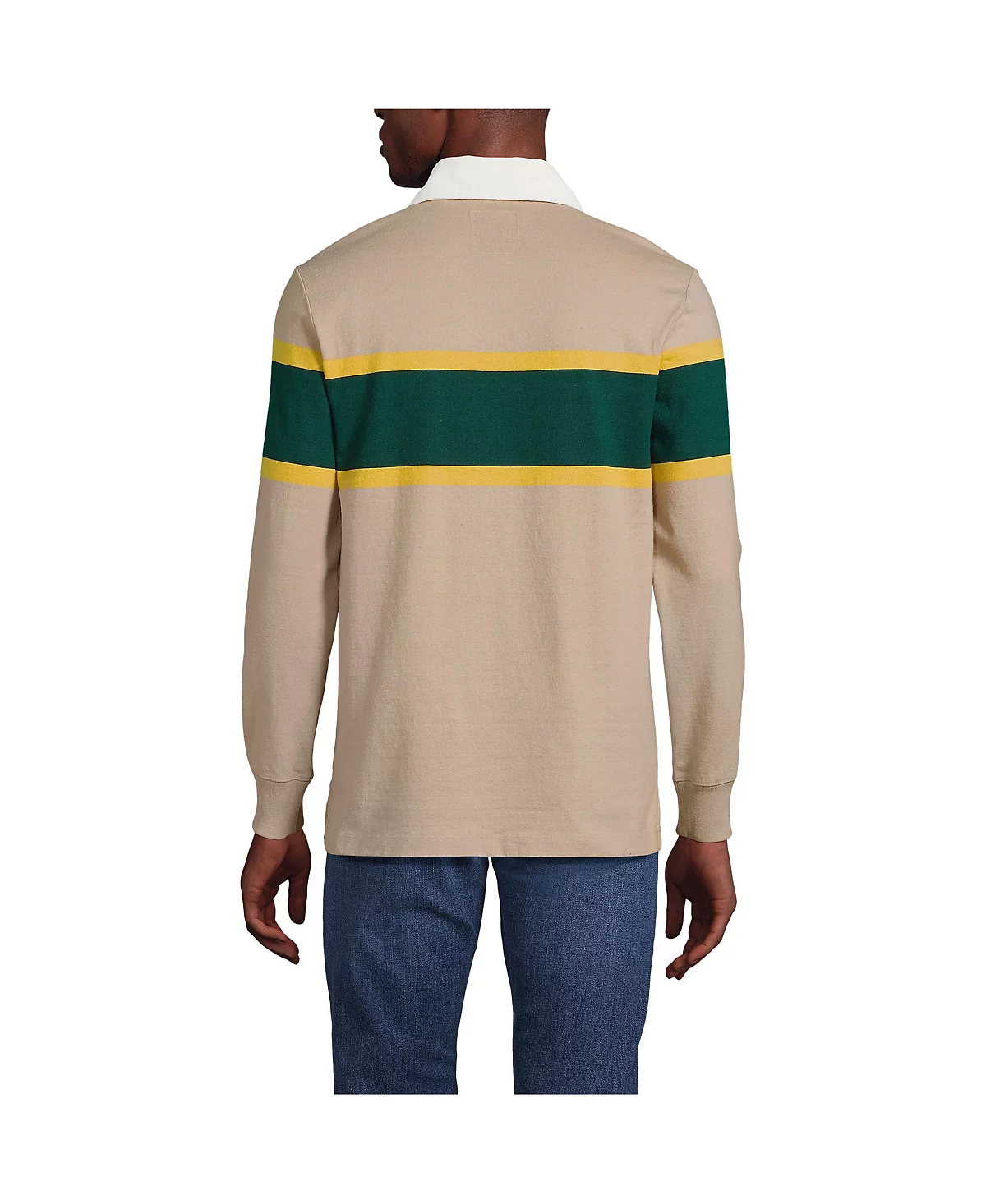 Мужская рубашка для регби в полоску с длинным рукавом Lands End Lands End 11390₽