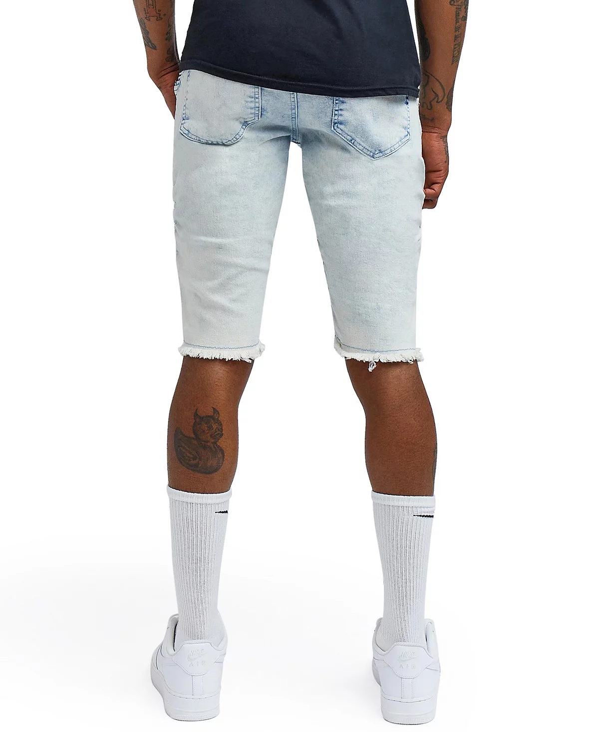 Причина Причина Мужские большие и высокие джинсовые шорты Dauphin