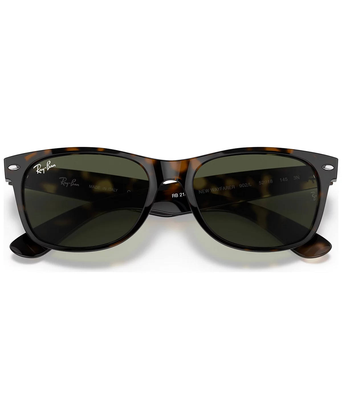 Солнцезащитные очки Ray-Ban Ray-Ban Унисекс с низкой переносицей, RB2132F 55