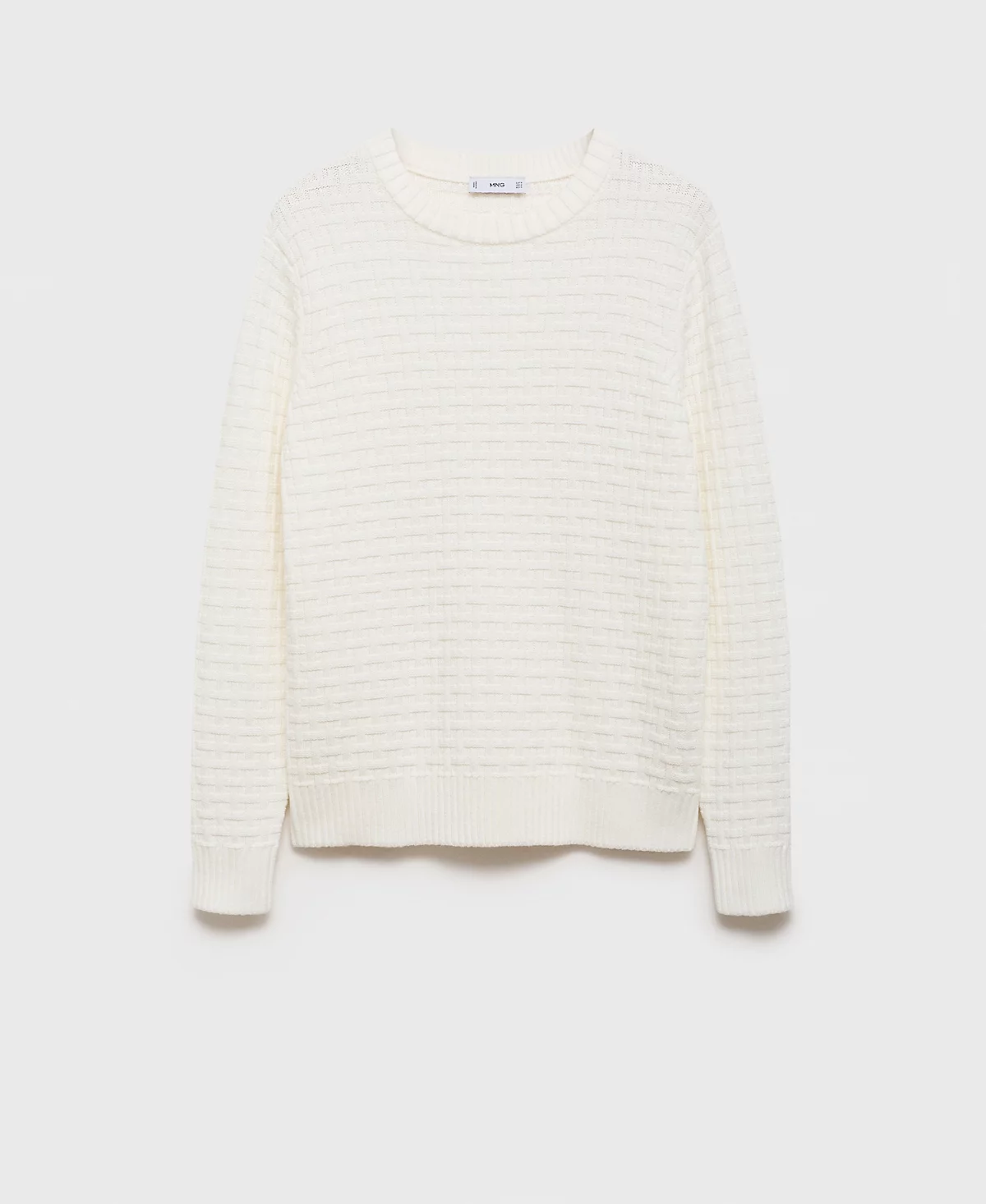 Мужской свитер перекрестной вязки MANGO Mango 9490₽