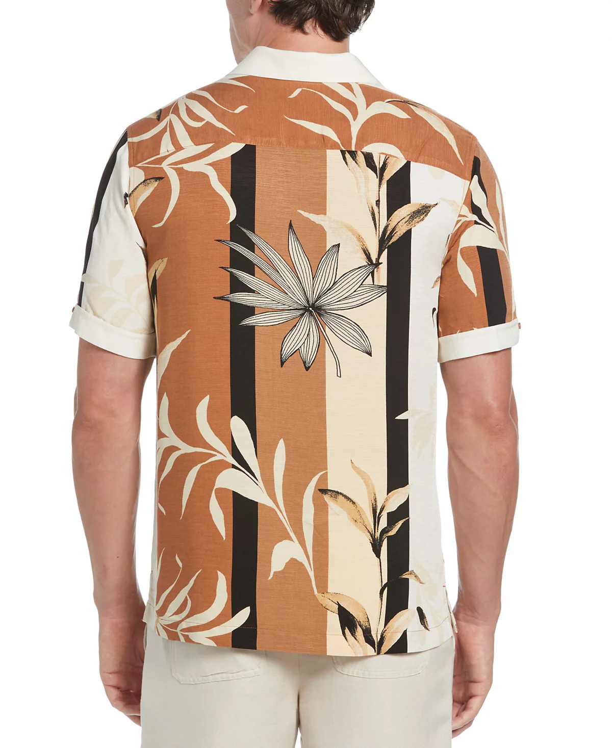 Мужская лагерная рубашка Cubavera Cubavera с коротким рукавом и пуговицами спереди с цветочным принтом 12890₽