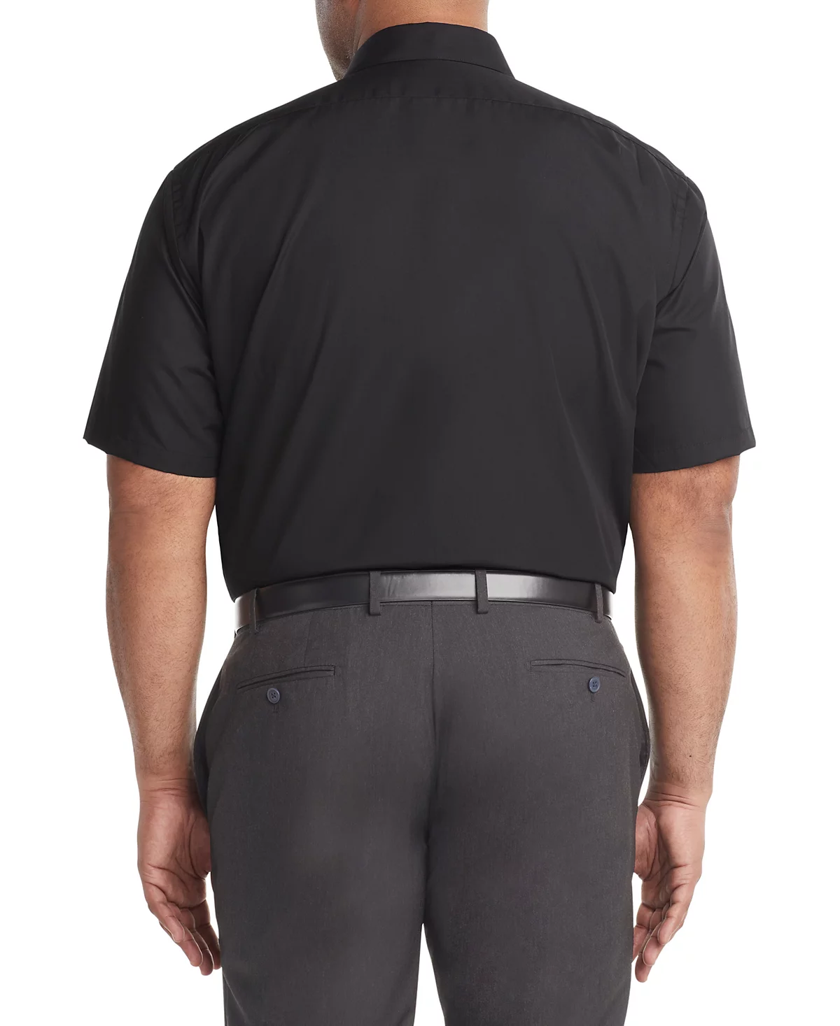 Мужская рубашка из поплина с коротким рукавом Van Heusen Van Heusen Mens Big - Tall 8890₽