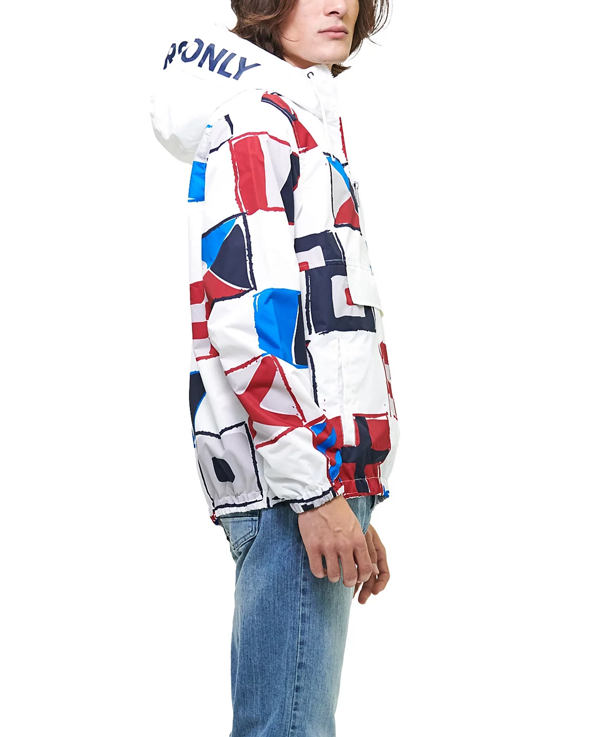 Только для членов клуба только для членов клуба мужской пуловер-ветровка с принтом флага 6090₽