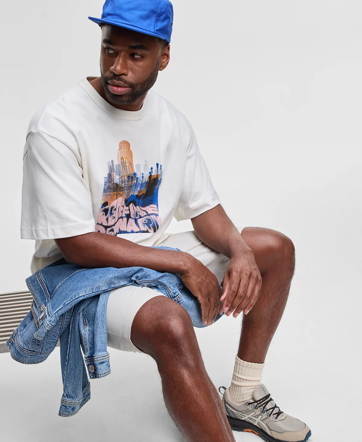 Мужские однотонные шорты Mode of One, эксклюзивно в Macys