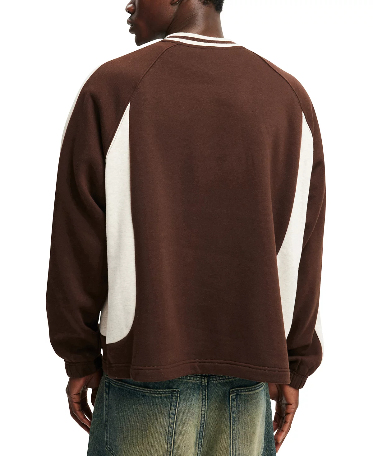 МУЖСКОЙ флисовый свитер С графическим V-образным вырезом из ХЛОПКА НА хлопке 11390₽